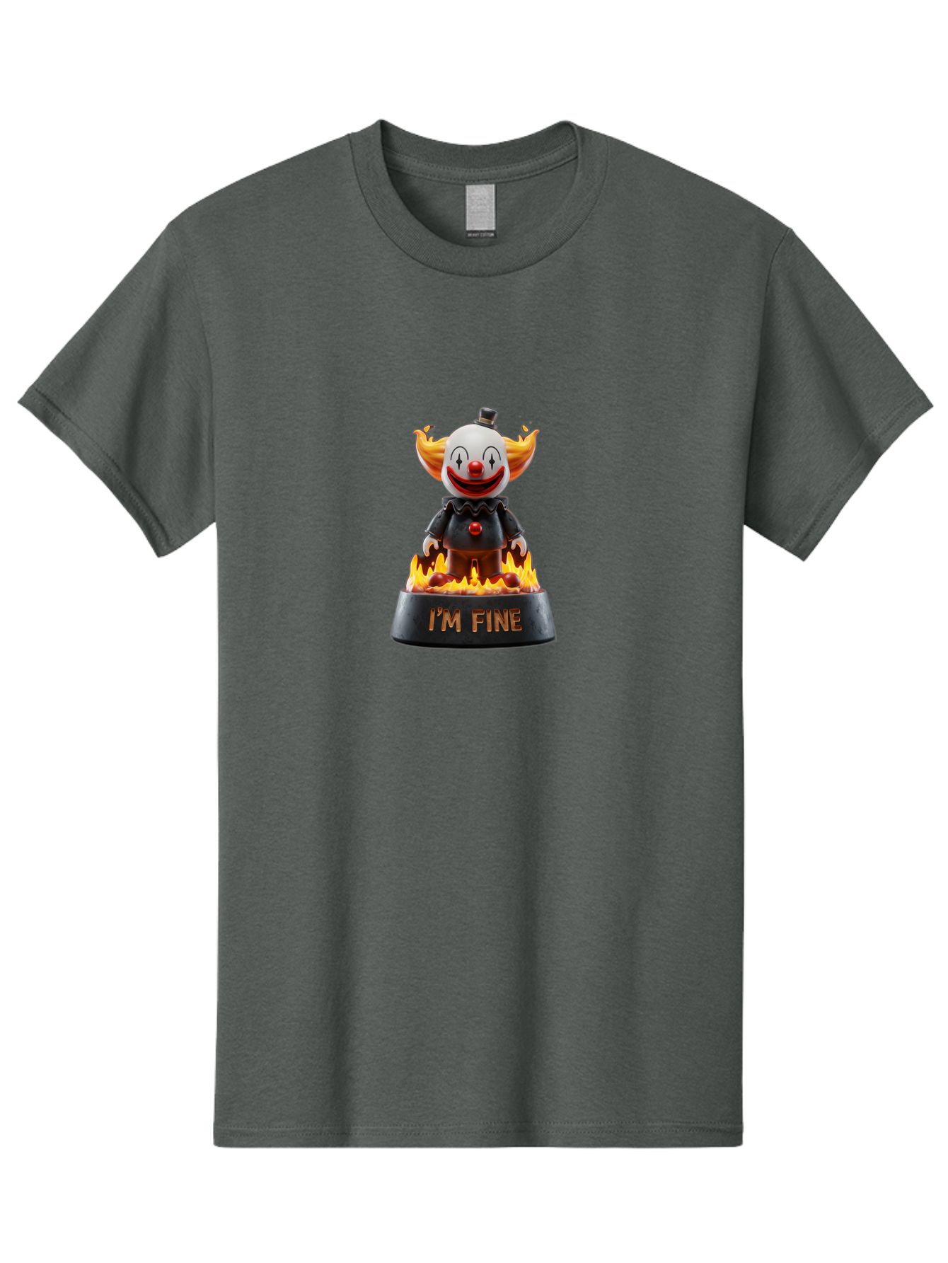 I-M-Fine-Clown-3 Men'S Graphic Tee, 100% Cotton, Comfortable Casual Summer Wear, Machine Washable, Vintage Camera, Old Camera, Antique Camera, Black Camera, Classic Photography, Photography Equipment, Nostalgic Device, Film Camera, Camera Art Bao541