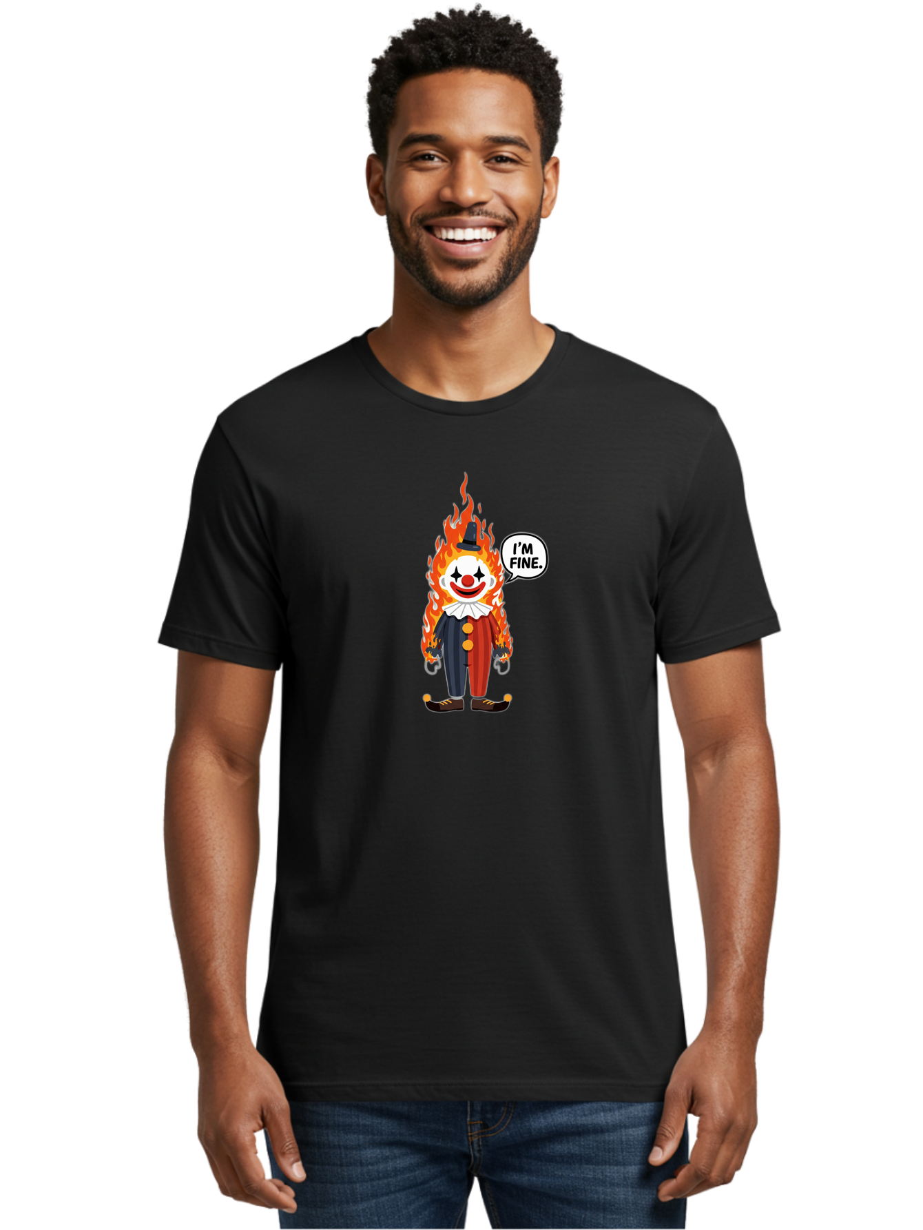 I-M-Fine-Clown Men'S Graphic Tee, 100% Cotton, Comfortable Casual Summer Wear, Machine Washable, Vintage Camera, Old Camera, Antique Camera, Black Camera, Classic Photography, Photography Equipment, Nostalgic Device, Film Camera, Camera Art Bao544