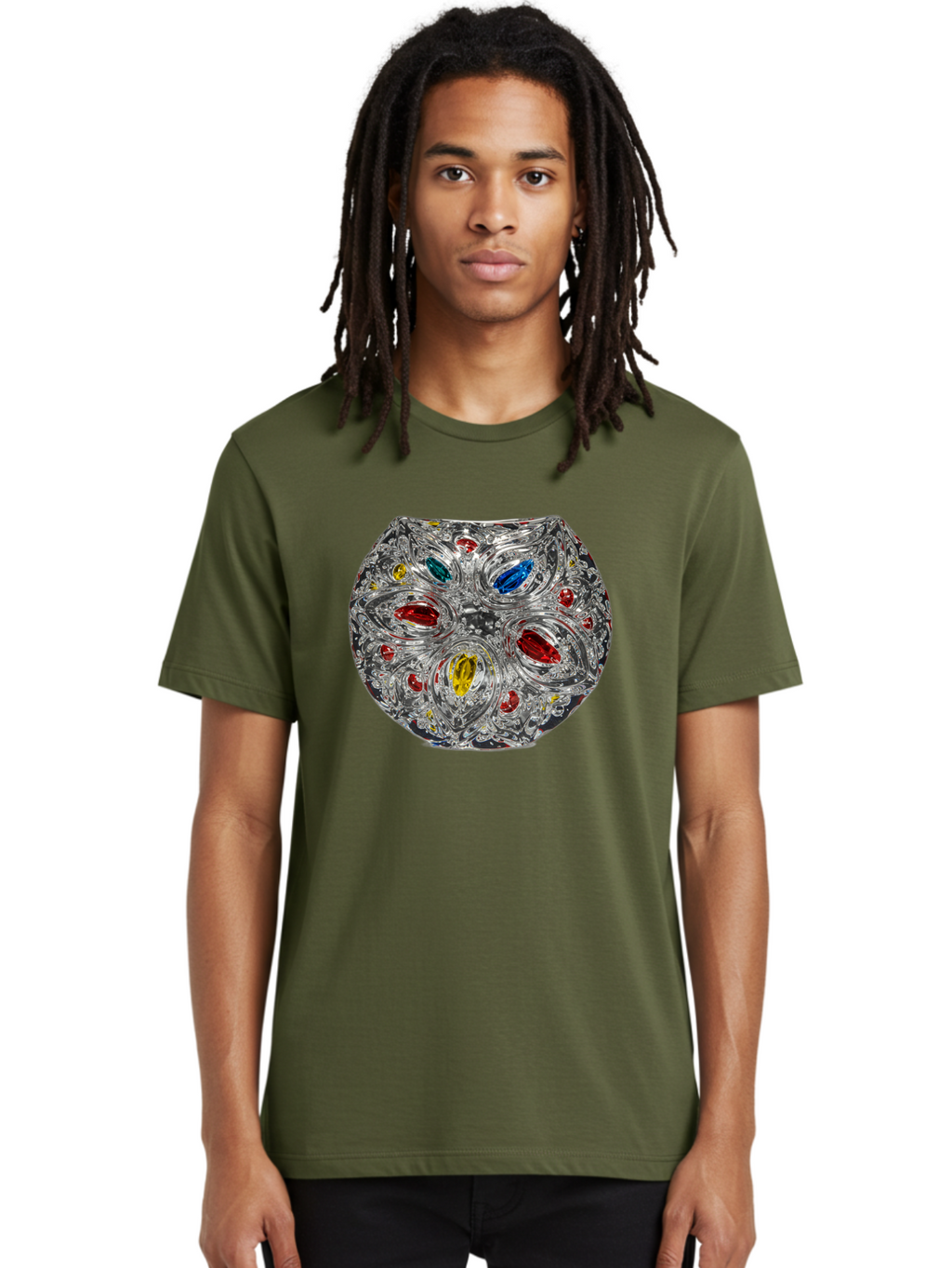 Jewel-Decorated-Bowl Men'S Graphic Tee, 100% Cotton, Comfortable Casual Summer Wear, Machine Washable, Vintage Camera, Old Camera, Antique Camera, Black Camera, Classic Photography, Photography Equipment, Nostalgic Device, Film Camera, Bao550