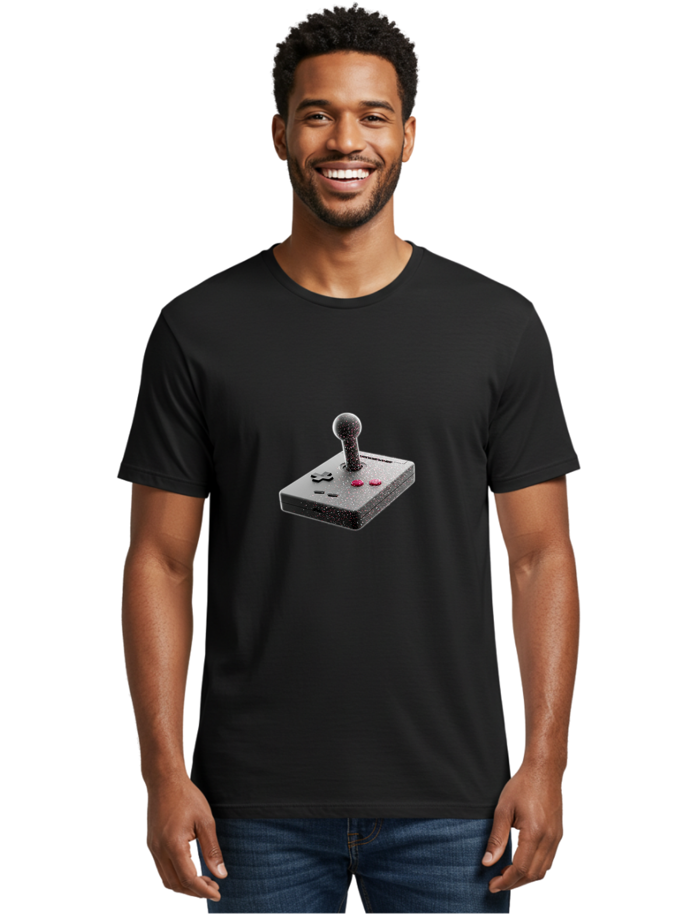 Joystick-Control Men'S Graphic Tee, 100% Cotton, Comfortable Casual Summer Wear, Machine Washable, Vintage Camera, Old Camera, Antique Camera, Black Camera, Classic Photography, Photography Equipment, Nostalgic Device, Film Camera, Camera Art Bao551