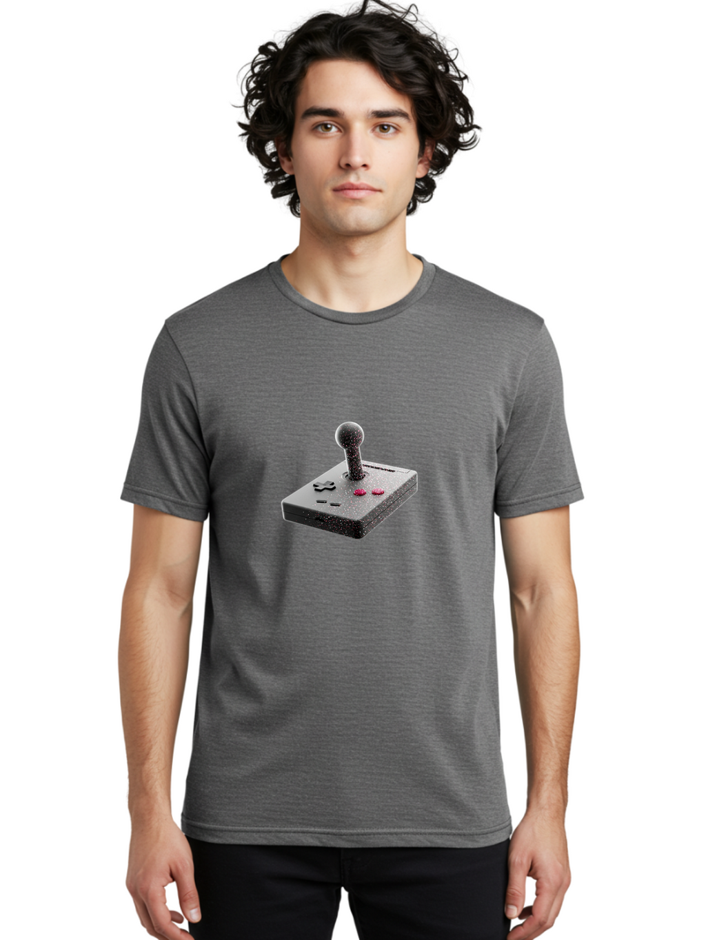 Joystick-Control Men'S Graphic Tee, 100% Cotton, Comfortable Casual Summer Wear, Machine Washable, Vintage Camera, Old Camera, Antique Camera, Black Camera, Classic Photography, Photography Equipment, Nostalgic Device, Film Camera, Camera Art Bao551