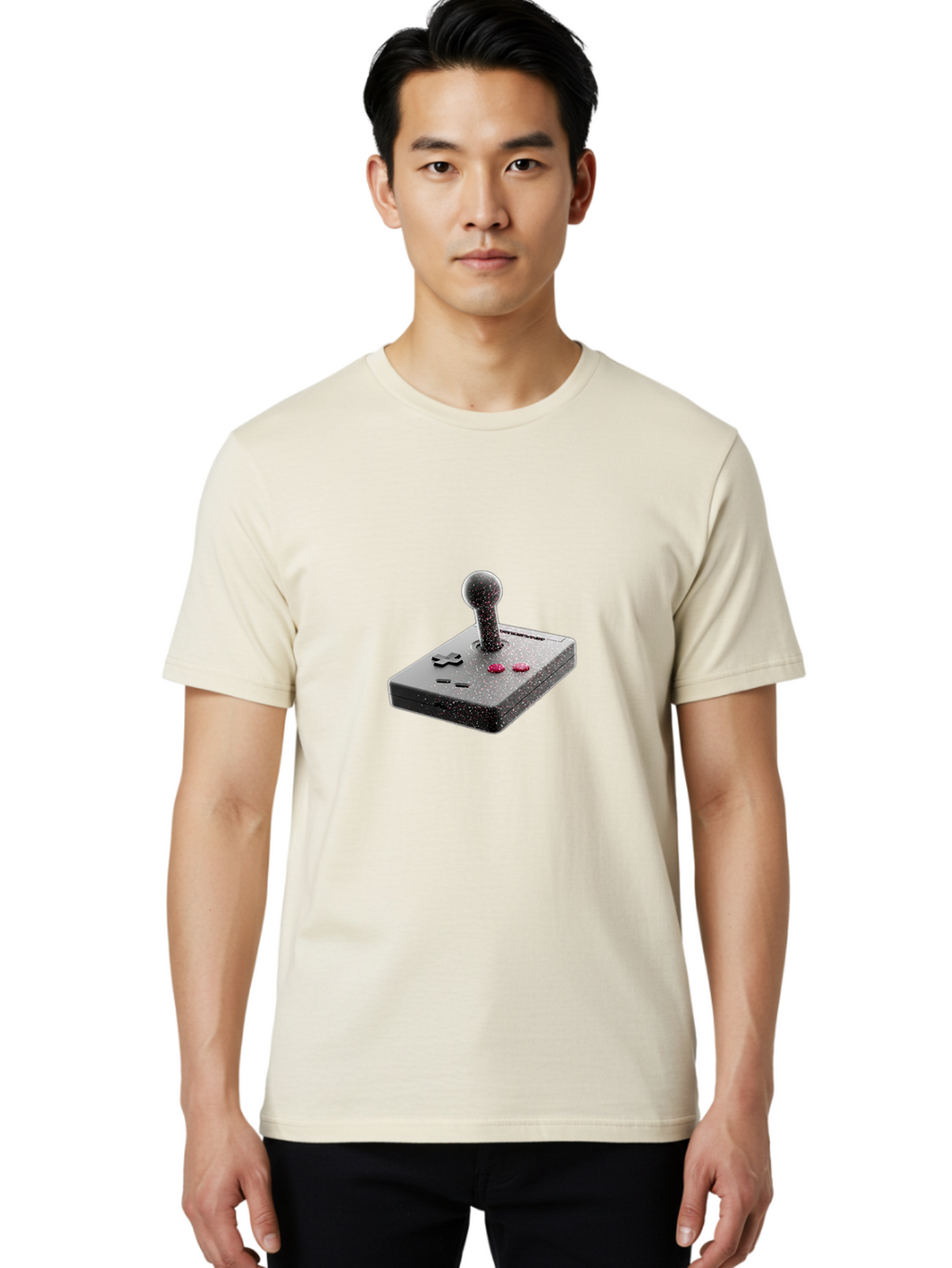 Joystick-Control Men'S Graphic Tee, 100% Cotton, Comfortable Casual Summer Wear, Machine Washable, Vintage Camera, Old Camera, Antique Camera, Black Camera, Classic Photography, Photography Equipment, Nostalgic Device, Film Camera, Camera Art Bao551