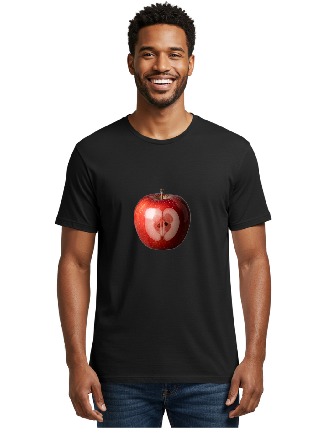 Kidney-Shaped-Apple Men'S Graphic Tee, 100% Cotton, Comfortable Casual Summer Wear, Machine Washable, Vintage Camera, Old Camera, Antique Camera, Black Camera, Classic Photography, Photography Equipment, Nostalgic Device, Film Camera, Bao553