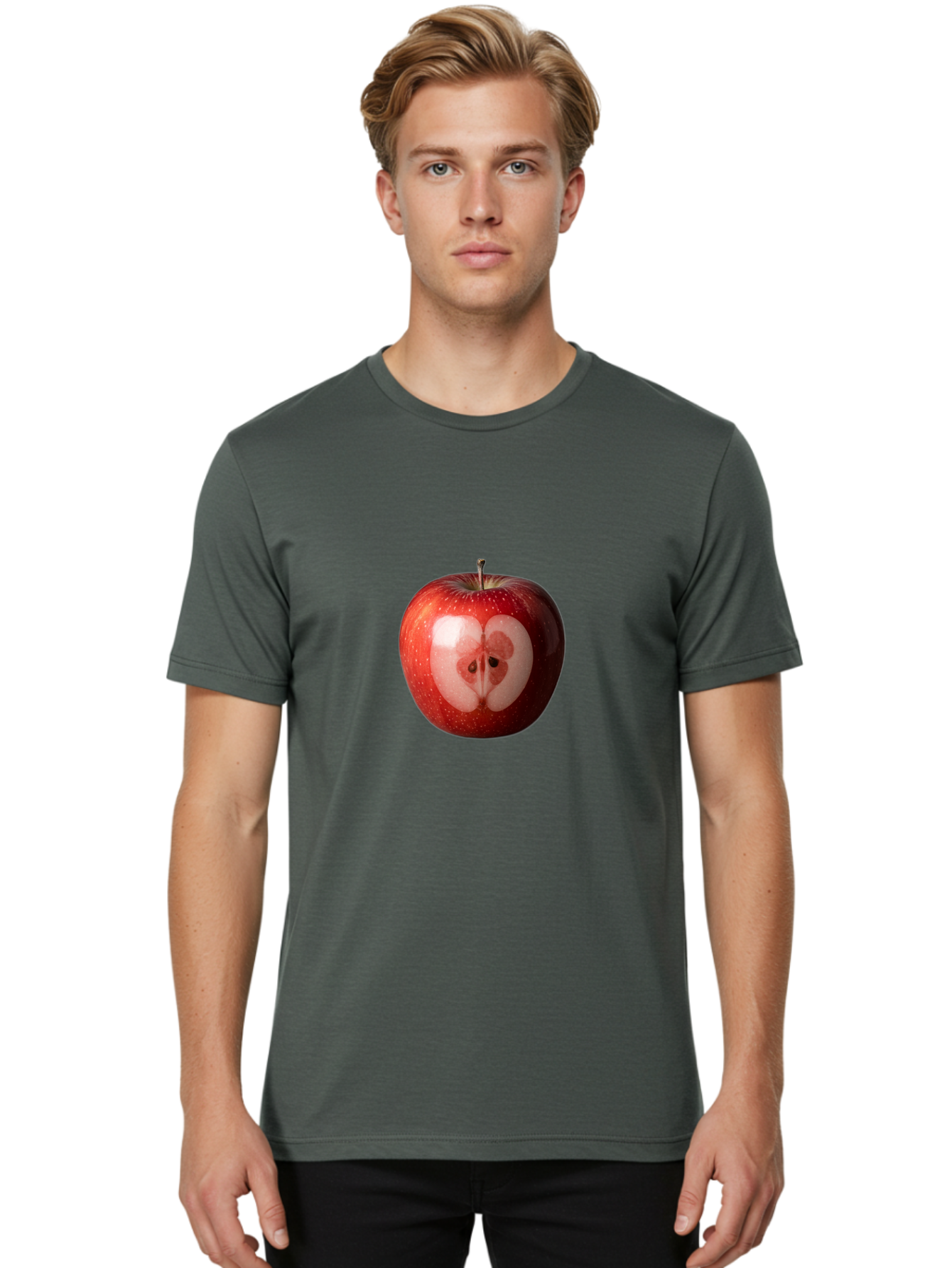 Kidney-Shaped-Apple Men'S Graphic Tee, 100% Cotton, Comfortable Casual Summer Wear, Machine Washable, Vintage Camera, Old Camera, Antique Camera, Black Camera, Classic Photography, Photography Equipment, Nostalgic Device, Film Camera, Bao553