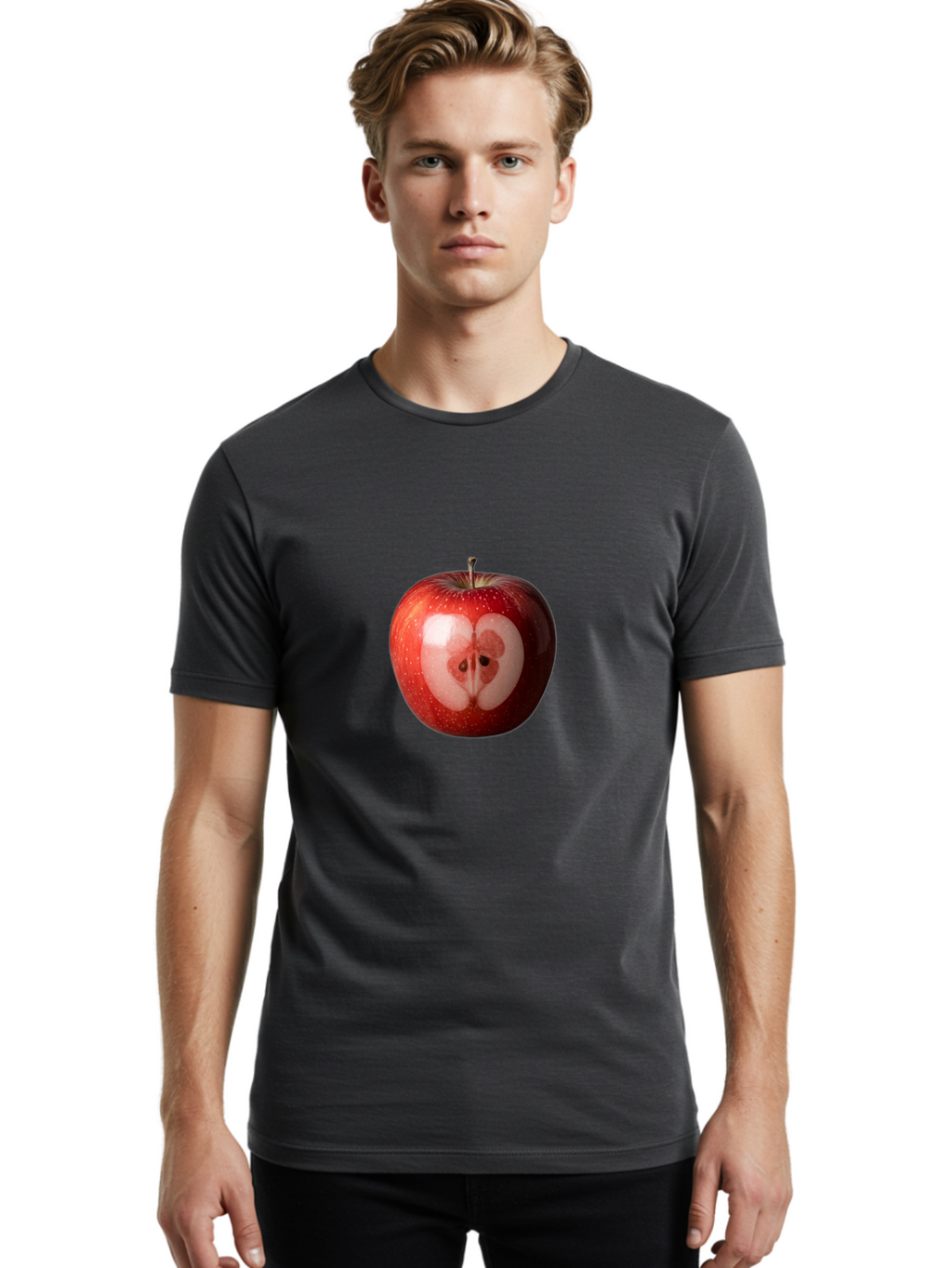 Kidney-Shaped-Apple Men'S Graphic Tee, 100% Cotton, Comfortable Casual Summer Wear, Machine Washable, Vintage Camera, Old Camera, Antique Camera, Black Camera, Classic Photography, Photography Equipment, Nostalgic Device, Film Camera, Bao553