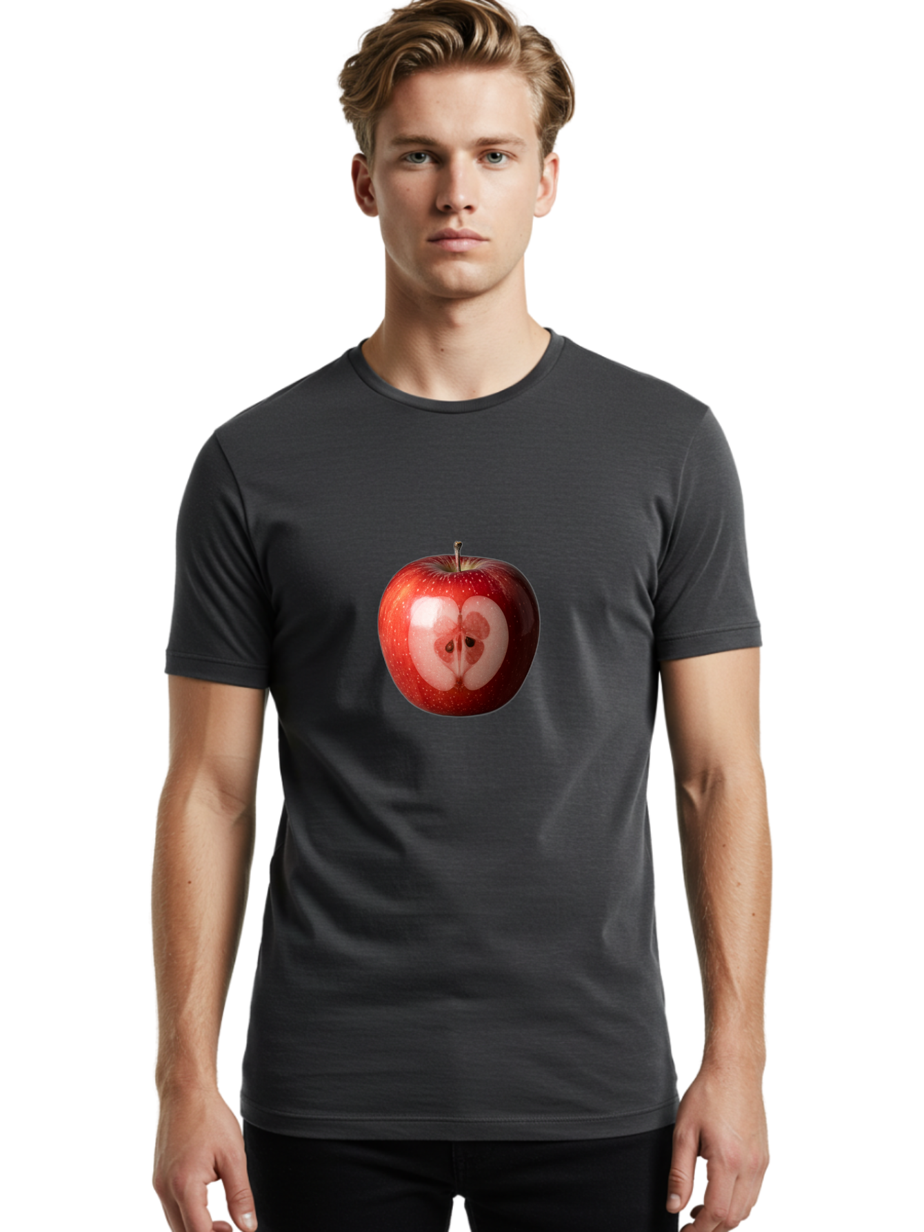 Kidney-Shaped-Apple Men'S Graphic Tee, 100% Cotton, Comfortable Casual Summer Wear, Machine Washable, Vintage Camera, Old Camera, Antique Camera, Black Camera, Classic Photography, Photography Equipment, Nostalgic Device, Film Camera, Bao553