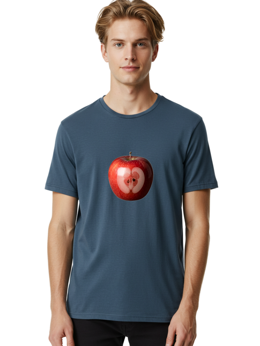 Kidney-Shaped-Apple Men'S Graphic Tee, 100% Cotton, Comfortable Casual Summer Wear, Machine Washable, Vintage Camera, Old Camera, Antique Camera, Black Camera, Classic Photography, Photography Equipment, Nostalgic Device, Film Camera, Bao553