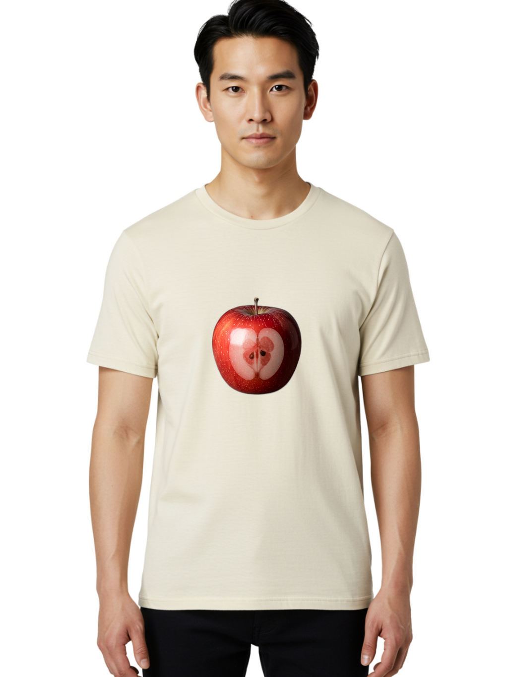 Kidney-Shaped-Apple Men'S Graphic Tee, 100% Cotton, Comfortable Casual Summer Wear, Machine Washable, Vintage Camera, Old Camera, Antique Camera, Black Camera, Classic Photography, Photography Equipment, Nostalgic Device, Film Camera, Bao553