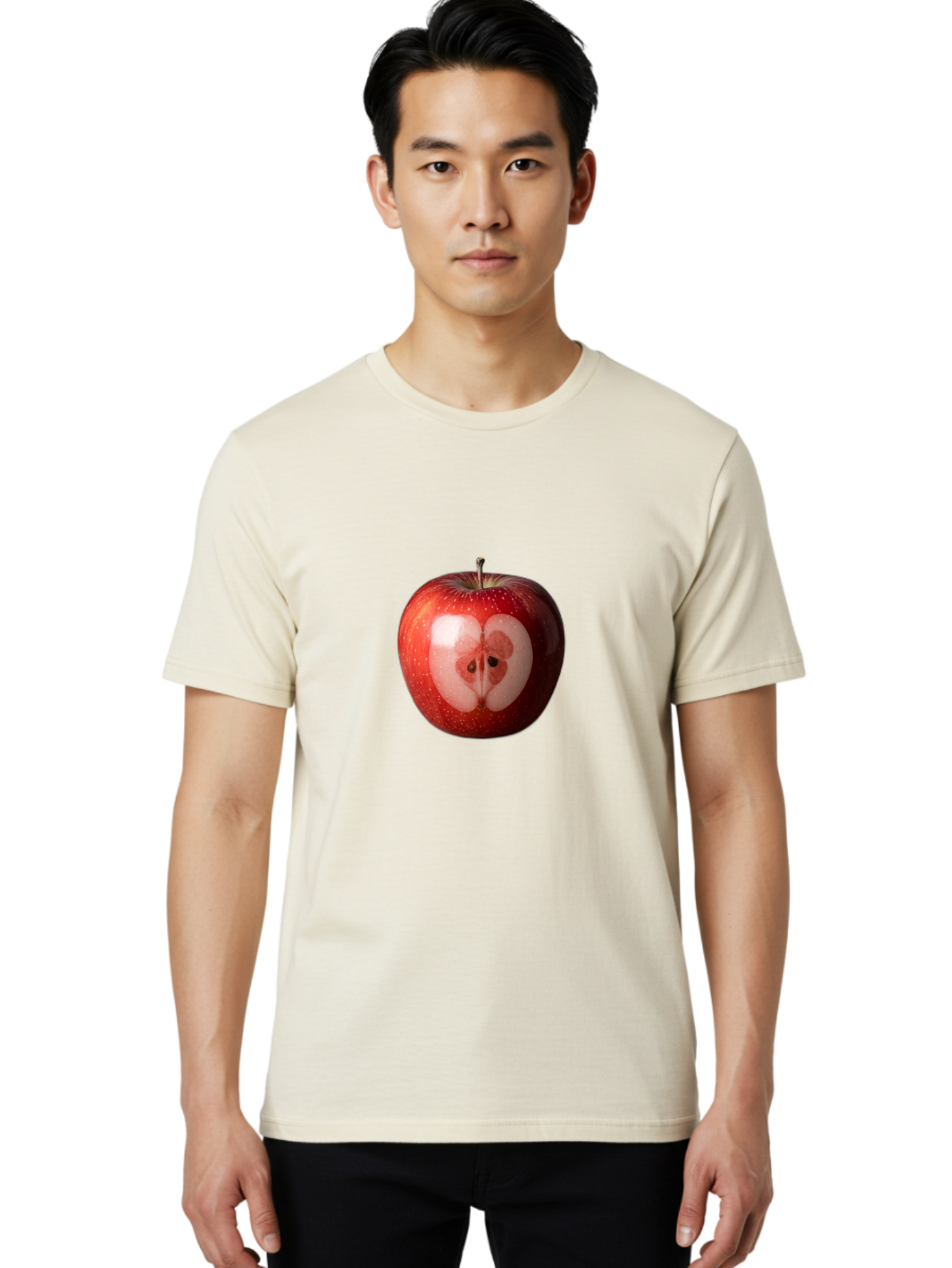 Kidney-Shaped-Apple Men'S Graphic Tee, 100% Cotton, Comfortable Casual Summer Wear, Machine Washable, Vintage Camera, Old Camera, Antique Camera, Black Camera, Classic Photography, Photography Equipment, Nostalgic Device, Film Camera, Bao553