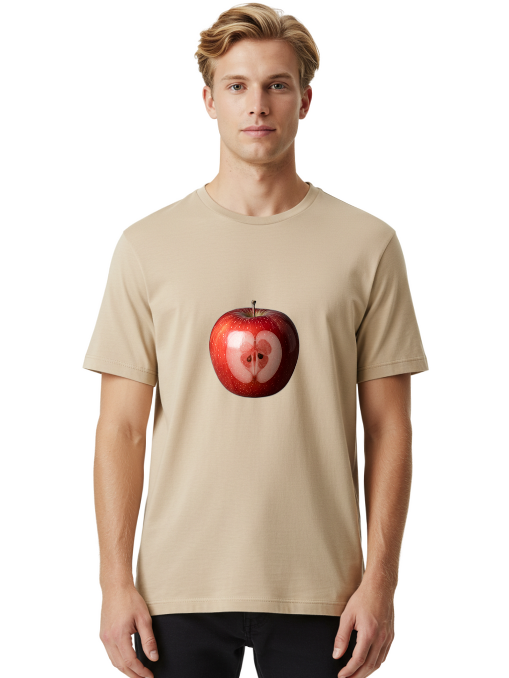 Kidney-Shaped-Apple Men'S Graphic Tee, 100% Cotton, Comfortable Casual Summer Wear, Machine Washable, Vintage Camera, Old Camera, Antique Camera, Black Camera, Classic Photography, Photography Equipment, Nostalgic Device, Film Camera, Bao553