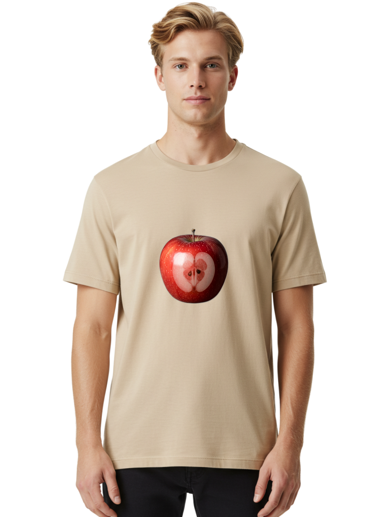 Kidney-Shaped-Apple Men'S Graphic Tee, 100% Cotton, Comfortable Casual Summer Wear, Machine Washable, Vintage Camera, Old Camera, Antique Camera, Black Camera, Classic Photography, Photography Equipment, Nostalgic Device, Film Camera, Bao553