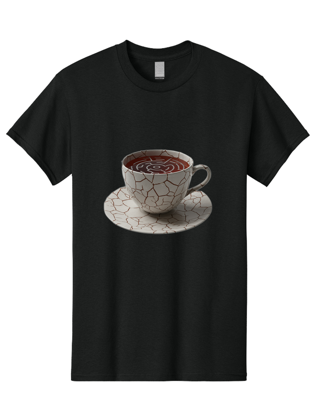 Kintsugi-Coffee-Cup Men'S Graphic Tee, 100% Cotton, Comfortable Casual Summer Wear, Machine Washable, Vintage Camera, Old Camera, Antique Camera, Black Camera, Classic Photography, Photography Equipment, Nostalgic Device, Film Camera, Bao555