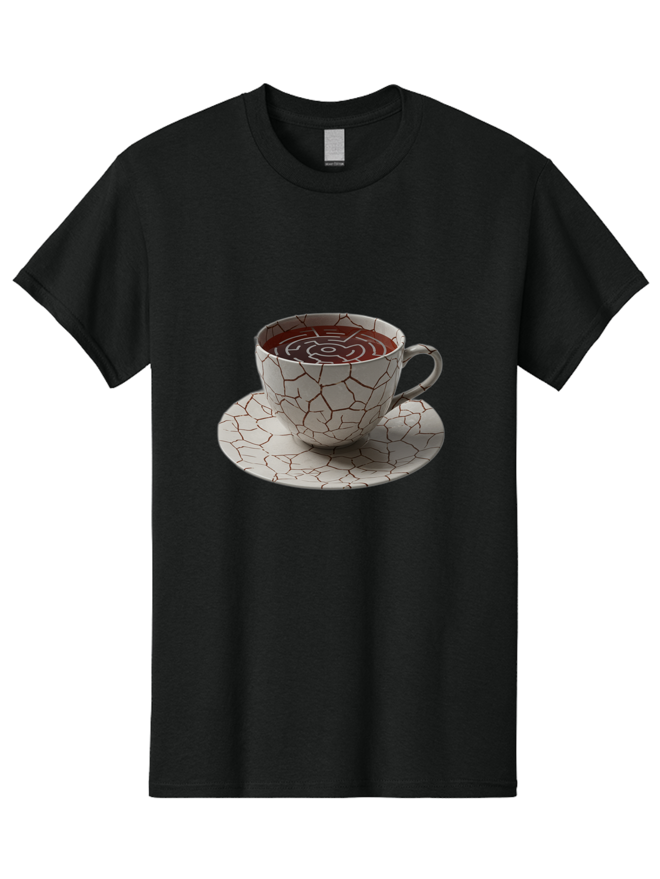Kintsugi-Coffee-Cup Men'S Graphic Tee, 100% Cotton, Comfortable Casual Summer Wear, Machine Washable, Vintage Camera, Old Camera, Antique Camera, Black Camera, Classic Photography, Photography Equipment, Nostalgic Device, Film Camera, Bao555