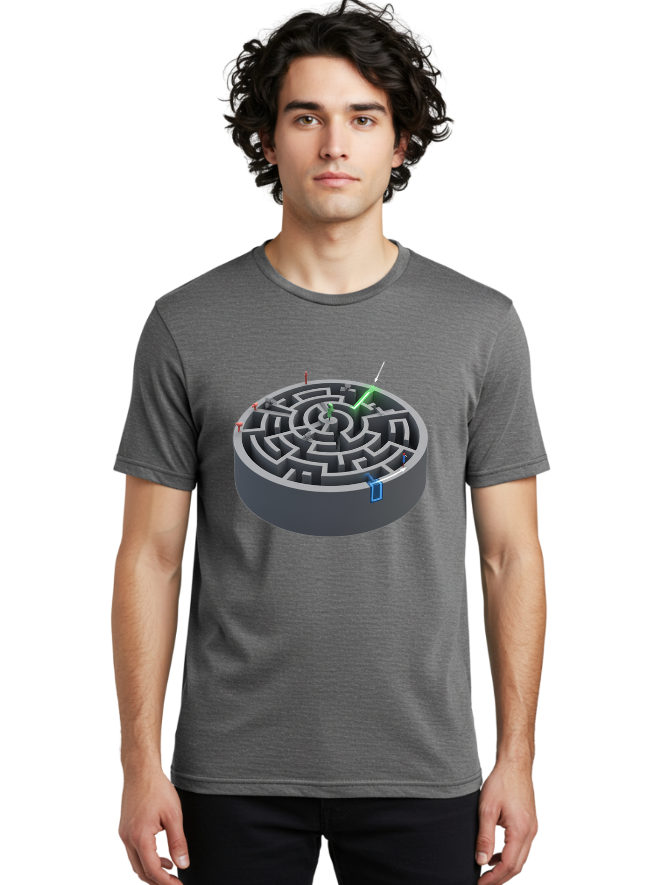Labyrinth Men'S Graphic Tee, 100% Cotton, Comfortable Casual Summer Wear, Machine Washable, Vintage Camera, Old Camera, Antique Camera, Black Camera, Classic Photography, Photography Equipment, Nostalgic Device, Film Camera, Camera Art Bao559