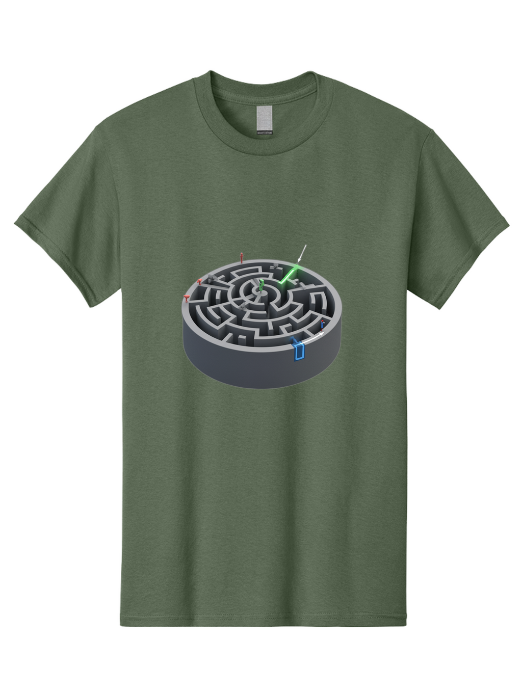 Labyrinth Men'S Graphic Tee, 100% Cotton, Comfortable Casual Summer Wear, Machine Washable, Vintage Camera, Old Camera, Antique Camera, Black Camera, Classic Photography, Photography Equipment, Nostalgic Device, Film Camera, Camera Art Bao559