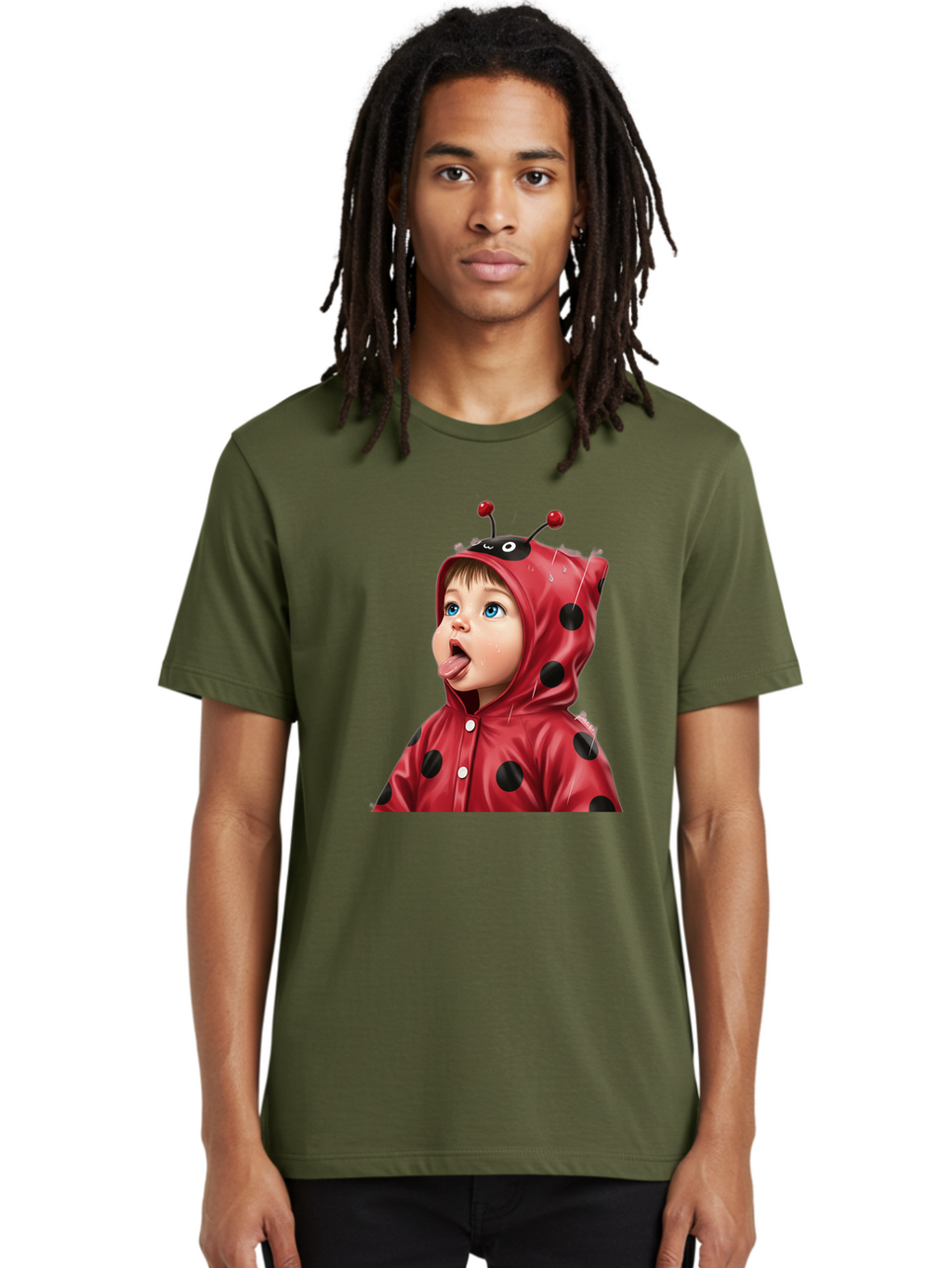 Ladybug-Child Men'S Graphic Tee, 100% Cotton, Comfortable Casual Summer Wear, Machine Washable, Vintage Camera, Old Camera, Antique Camera, Black Camera, Classic Photography, Photography Equipment, Nostalgic Device, Film Camera, Camera Art Bao560