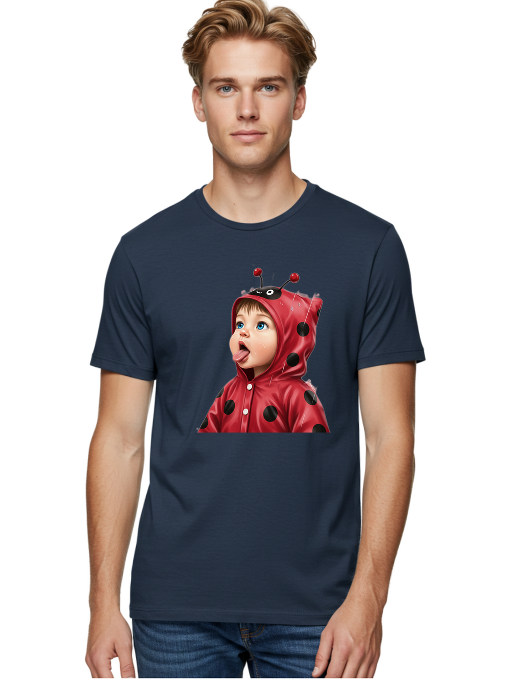 Ladybug-Child Men'S Graphic Tee, 100% Cotton, Comfortable Casual Summer Wear, Machine Washable, Vintage Camera, Old Camera, Antique Camera, Black Camera, Classic Photography, Photography Equipment, Nostalgic Device, Film Camera, Camera Art Bao560