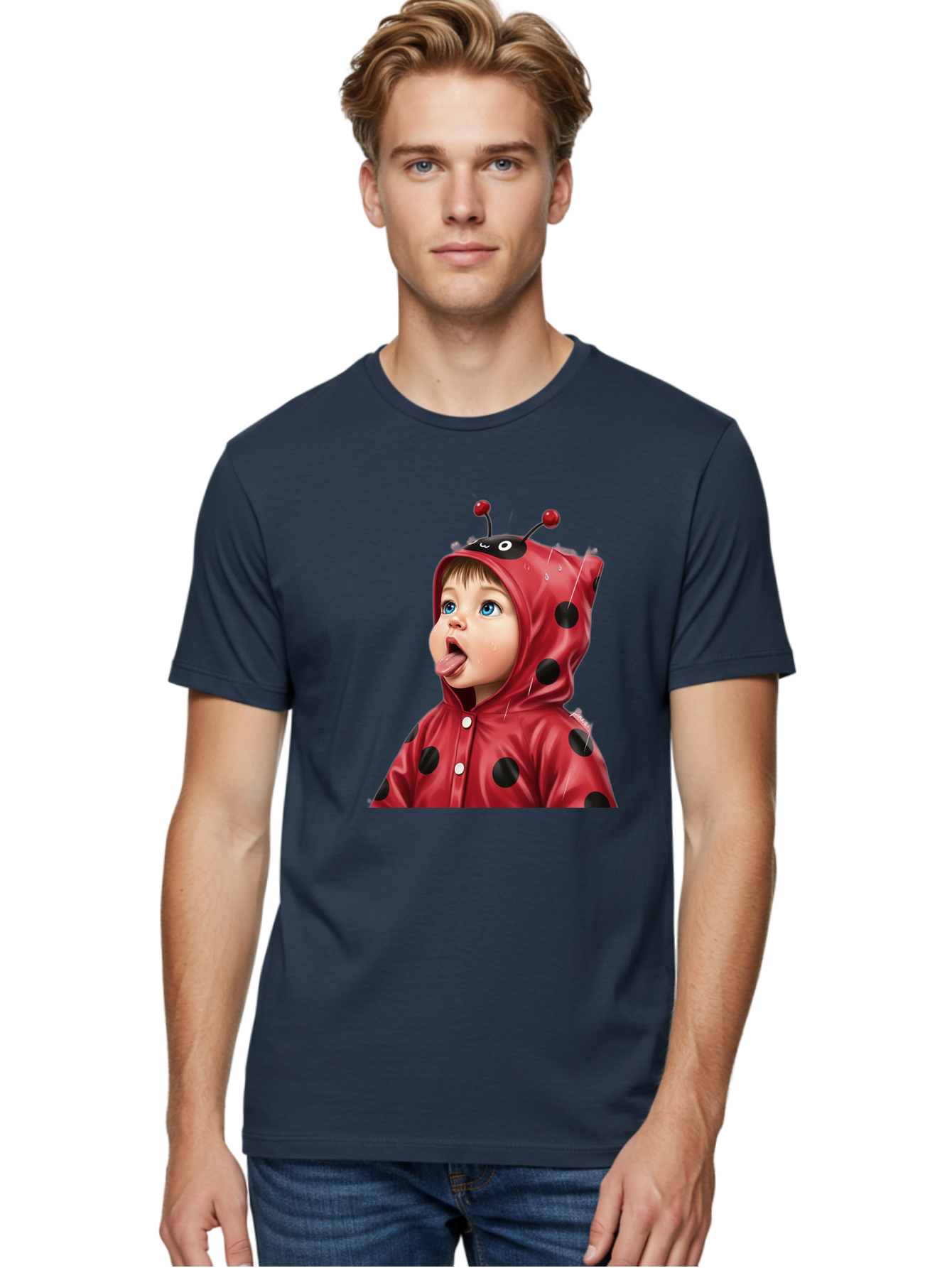 Ladybug-Child Men'S Graphic Tee, 100% Cotton, Comfortable Casual Summer Wear, Machine Washable, Vintage Camera, Old Camera, Antique Camera, Black Camera, Classic Photography, Photography Equipment, Nostalgic Device, Film Camera, Camera Art Bao560