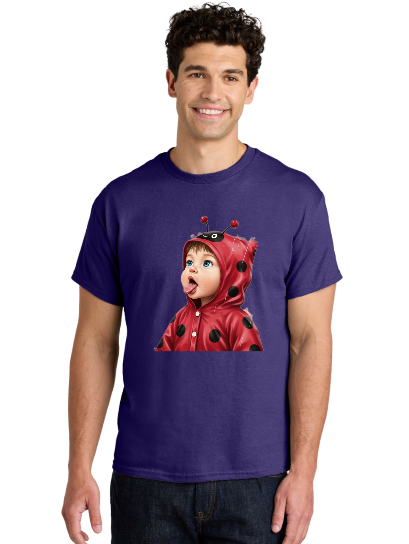 Ladybug-Child Men'S Graphic Tee, 100% Cotton, Comfortable Casual Summer Wear, Machine Washable, Vintage Camera, Old Camera, Antique Camera, Black Camera, Classic Photography, Photography Equipment, Nostalgic Device, Film Camera, Camera Art Bao560