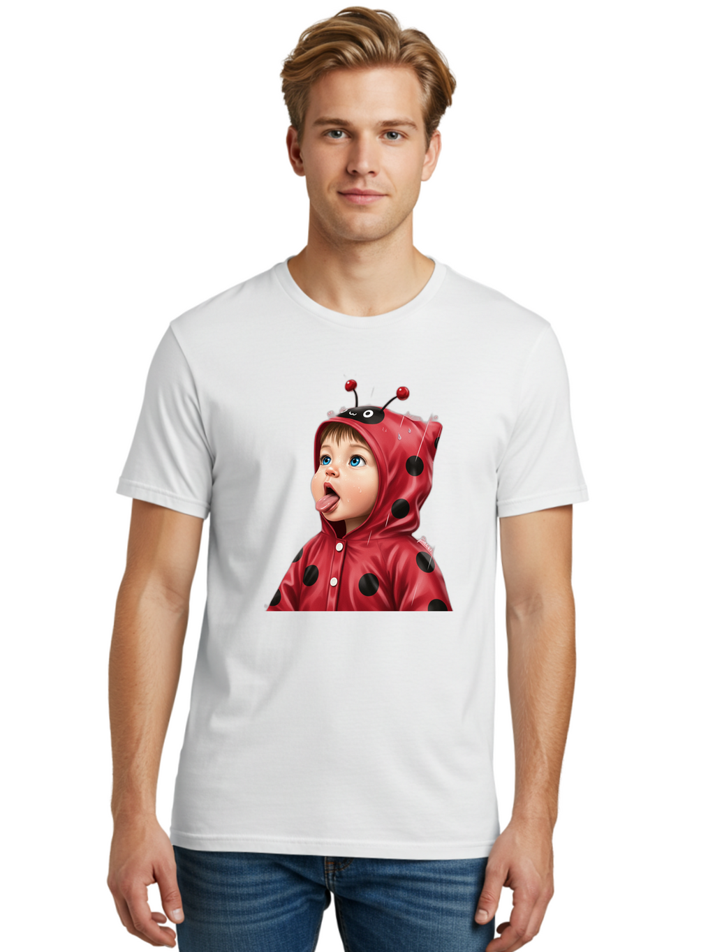 Ladybug-Child Men'S Graphic Tee, 100% Cotton, Comfortable Casual Summer Wear, Machine Washable, Vintage Camera, Old Camera, Antique Camera, Black Camera, Classic Photography, Photography Equipment, Nostalgic Device, Film Camera, Camera Art Bao560
