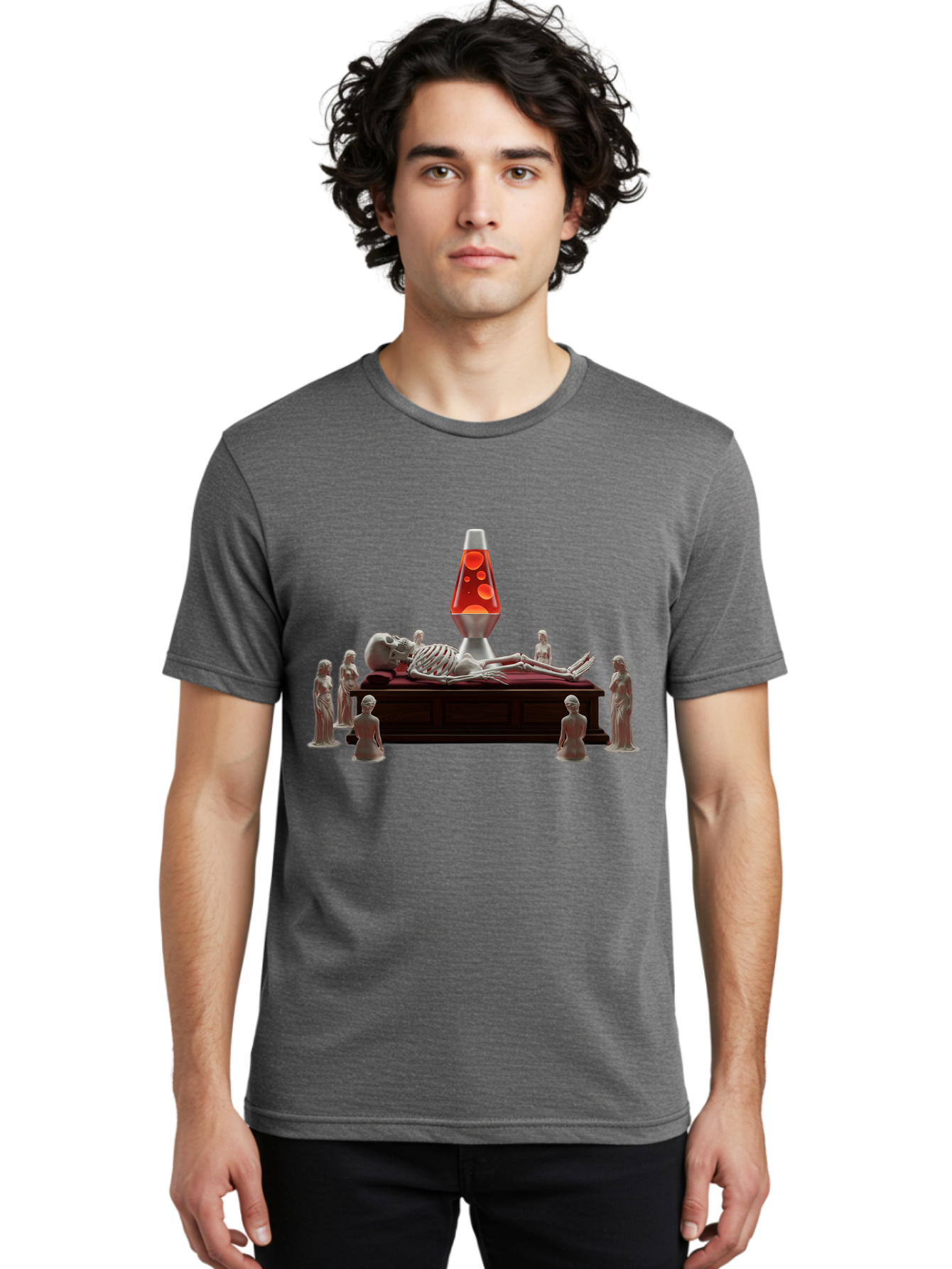Lava-Lamp-Skeleton Men'S Graphic Tee, 100% Cotton, Comfortable Casual Summer Wear, Machine Washable, Vintage Camera, Old Camera, Antique Camera, Black Camera, Classic Photography, Photography Equipment, Nostalgic Device, Film Camera, Bao570