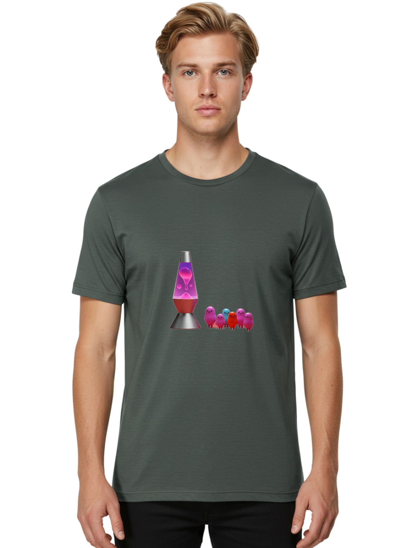 Lava-Lamp-With-Creatures Men'S Graphic Tee, 100% Cotton, Comfortable Casual Summer Wear, Machine Washable, Vintage Camera, Old Camera, Antique Camera, Black Camera, Classic Photography, Photography Equipment, Nostalgic Device, Film Camera, Bao571