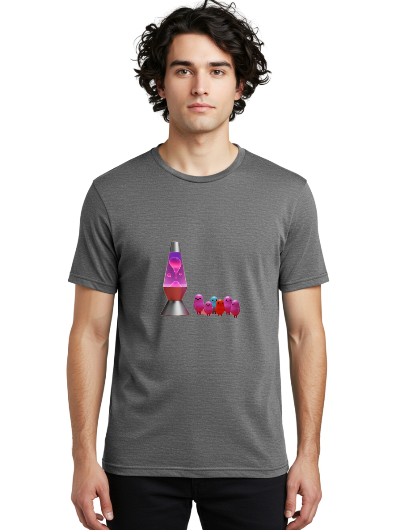 Lava-Lamp-With-Creatures Men'S Graphic Tee, 100% Cotton, Comfortable Casual Summer Wear, Machine Washable, Vintage Camera, Old Camera, Antique Camera, Black Camera, Classic Photography, Photography Equipment, Nostalgic Device, Film Camera, Bao571