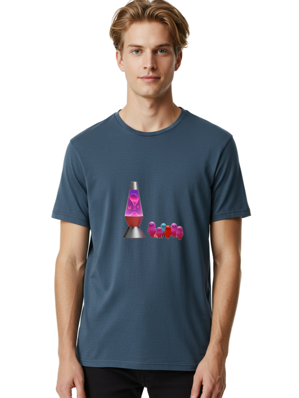 Lava-Lamp-With-Creatures Men'S Graphic Tee, 100% Cotton, Comfortable Casual Summer Wear, Machine Washable, Vintage Camera, Old Camera, Antique Camera, Black Camera, Classic Photography, Photography Equipment, Nostalgic Device, Film Camera, Bao571