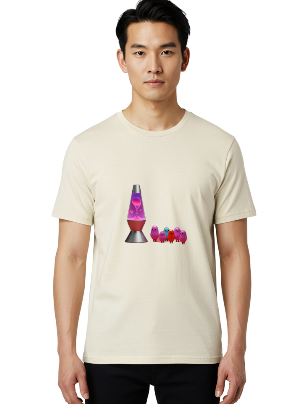 Lava-Lamp-With-Creatures Men'S Graphic Tee, 100% Cotton, Comfortable Casual Summer Wear, Machine Washable, Vintage Camera, Old Camera, Antique Camera, Black Camera, Classic Photography, Photography Equipment, Nostalgic Device, Film Camera, Bao571