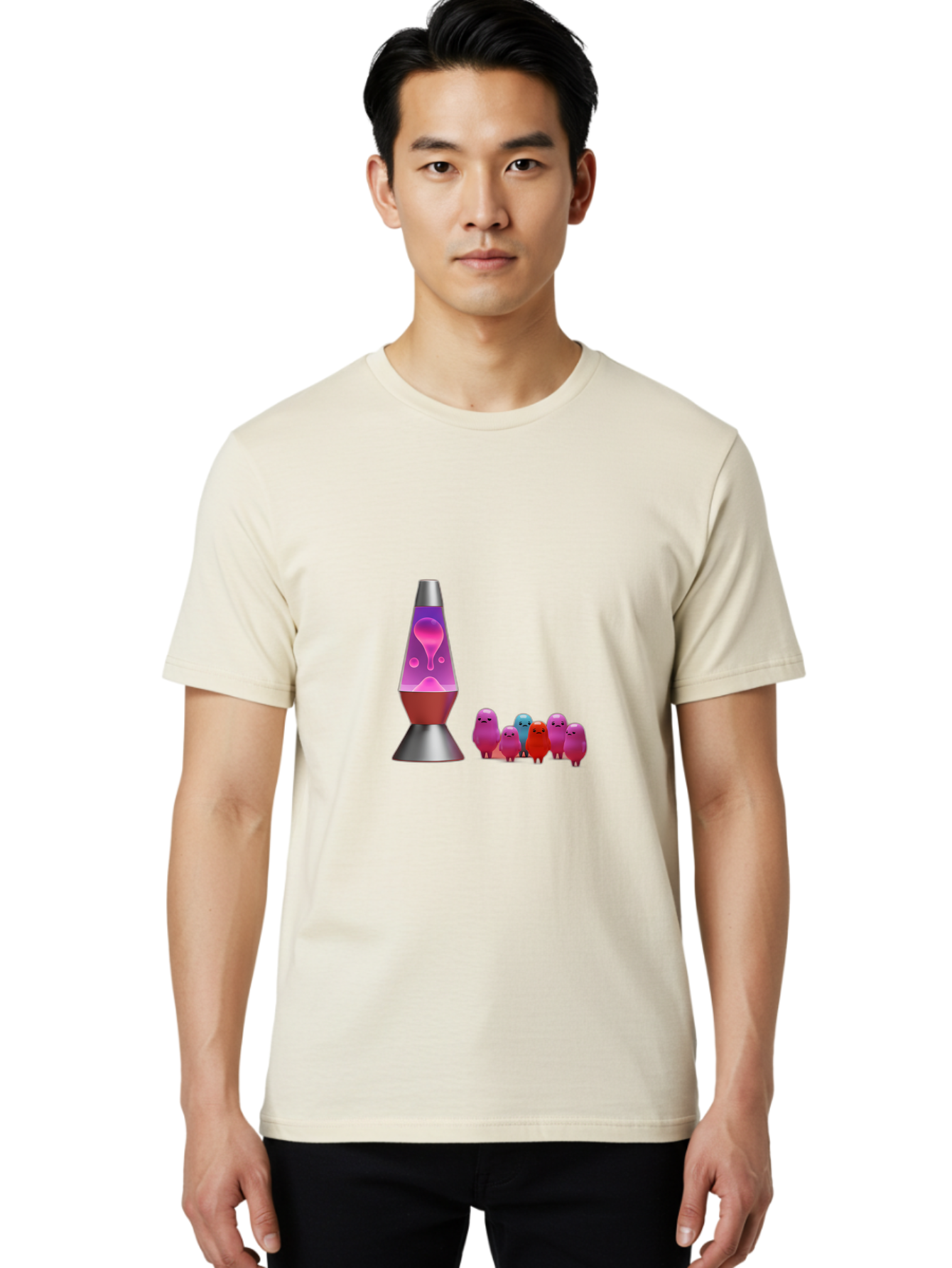 Lava-Lamp-With-Creatures Men'S Graphic Tee, 100% Cotton, Comfortable Casual Summer Wear, Machine Washable, Vintage Camera, Old Camera, Antique Camera, Black Camera, Classic Photography, Photography Equipment, Nostalgic Device, Film Camera, Bao571
