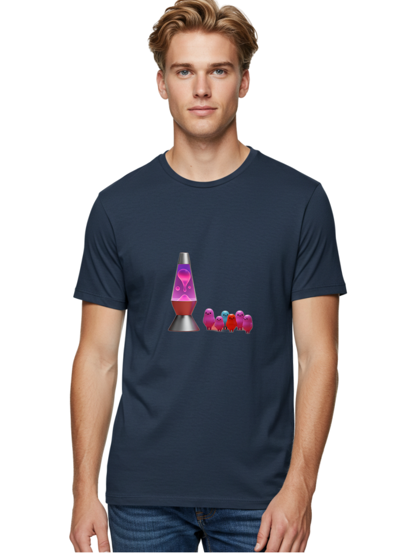 Lava-Lamp-With-Creatures Men'S Graphic Tee, 100% Cotton, Comfortable Casual Summer Wear, Machine Washable, Vintage Camera, Old Camera, Antique Camera, Black Camera, Classic Photography, Photography Equipment, Nostalgic Device, Film Camera, Bao571
