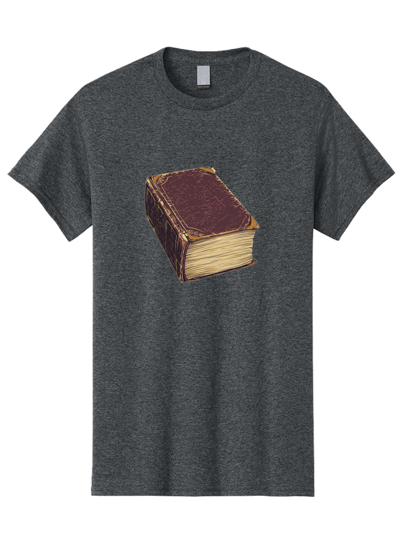 Leather-Bound-Book-1 Men'S Graphic Tee, 100% Cotton, Comfortable Casual Summer Wear, Machine Washable, Vintage Camera, Old Camera, Antique Camera, Black Camera, Classic Photography, Photography Equipment, Nostalgic Device, Film Camera, Bao576