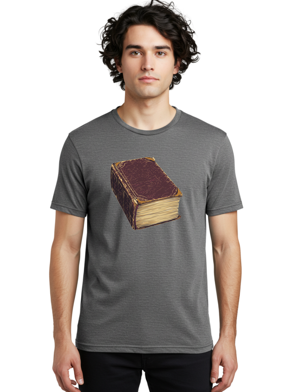 Leather-Bound-Book-1 Men'S Graphic Tee, 100% Cotton, Comfortable Casual Summer Wear, Machine Washable, Vintage Camera, Old Camera, Antique Camera, Black Camera, Classic Photography, Photography Equipment, Nostalgic Device, Film Camera, Bao576