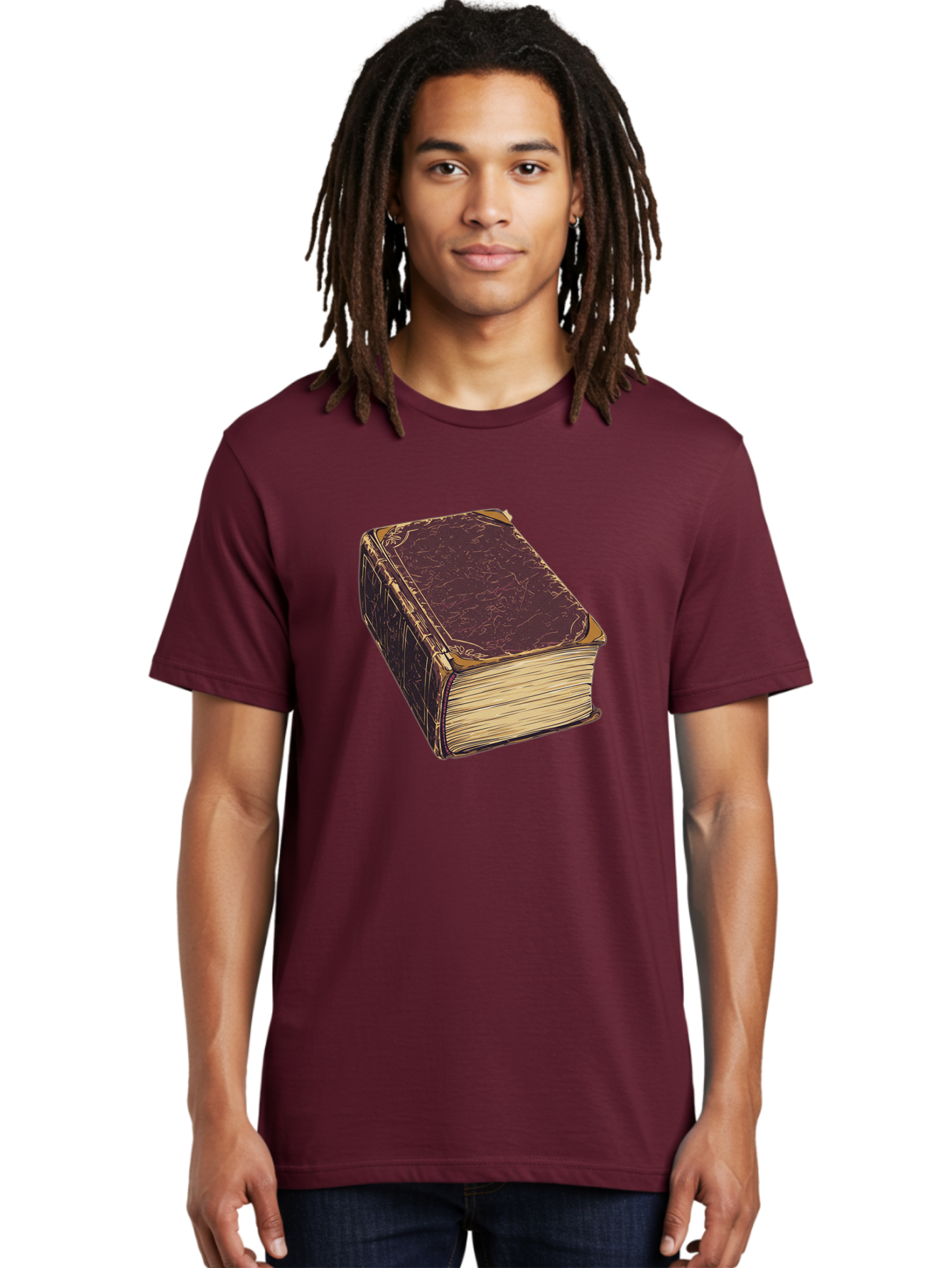 Leather-Bound-Book-1 Men'S Graphic Tee, 100% Cotton, Comfortable Casual Summer Wear, Machine Washable, Vintage Camera, Old Camera, Antique Camera, Black Camera, Classic Photography, Photography Equipment, Nostalgic Device, Film Camera, Bao576