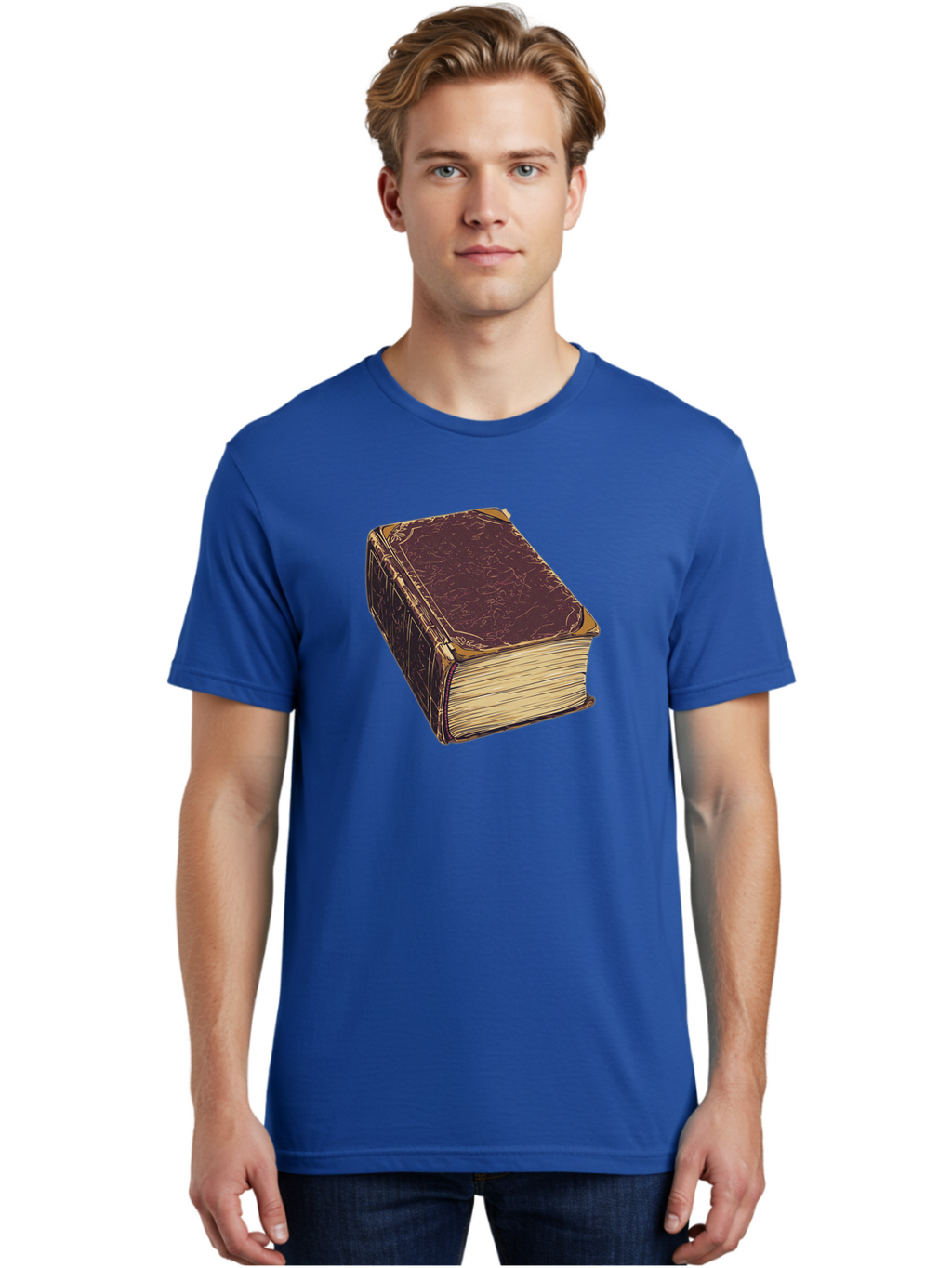 Leather-Bound-Book-1 Men'S Graphic Tee, 100% Cotton, Comfortable Casual Summer Wear, Machine Washable, Vintage Camera, Old Camera, Antique Camera, Black Camera, Classic Photography, Photography Equipment, Nostalgic Device, Film Camera, Bao576