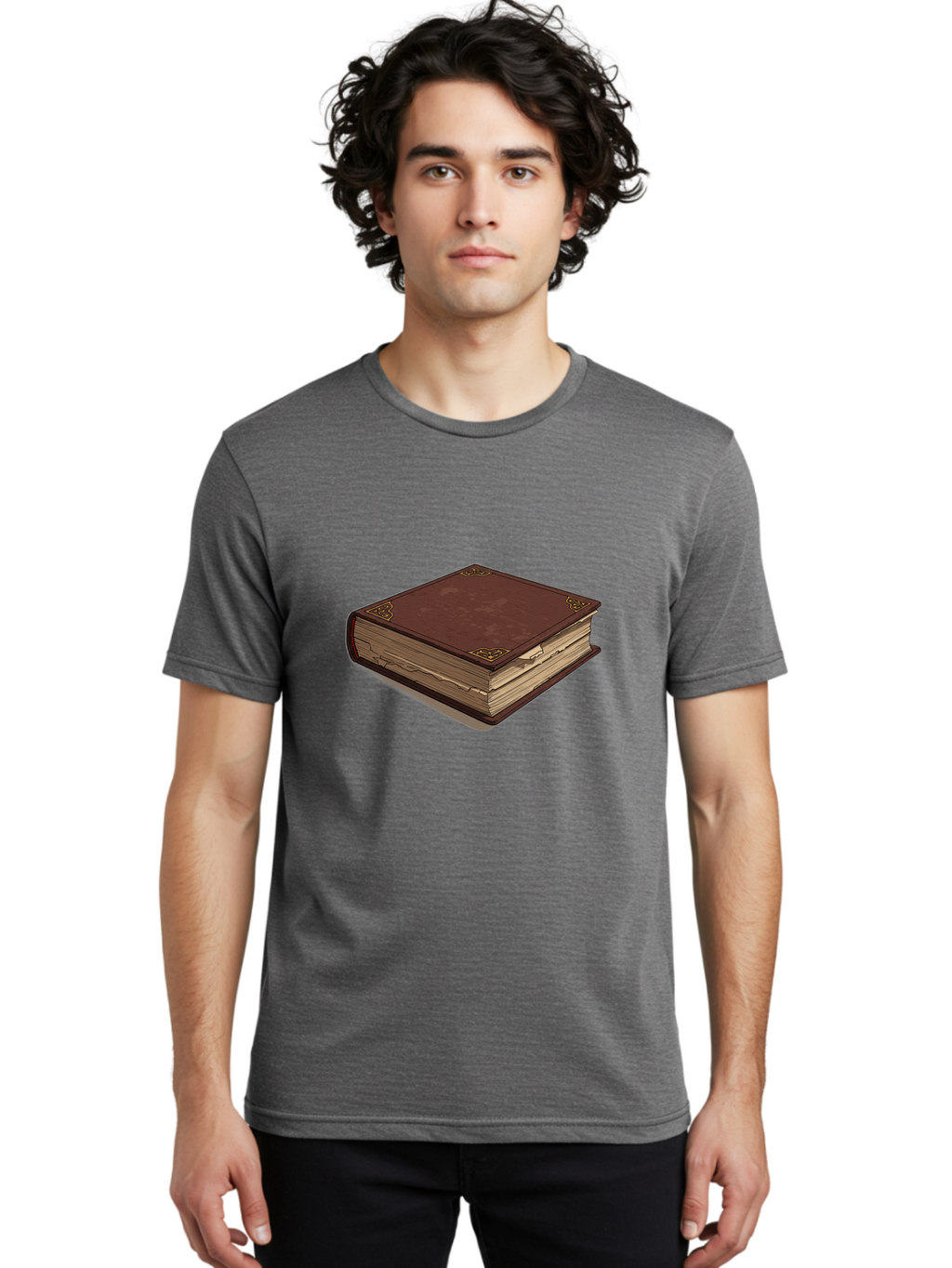 Leather-Bound-Book-3 Men'S Graphic Tee, 100% Cotton, Comfortable Casual Summer Wear, Machine Washable, Vintage Camera, Old Camera, Antique Camera, Black Camera, Classic Photography, Photography Equipment, Nostalgic Device, Film Camera, Bao578