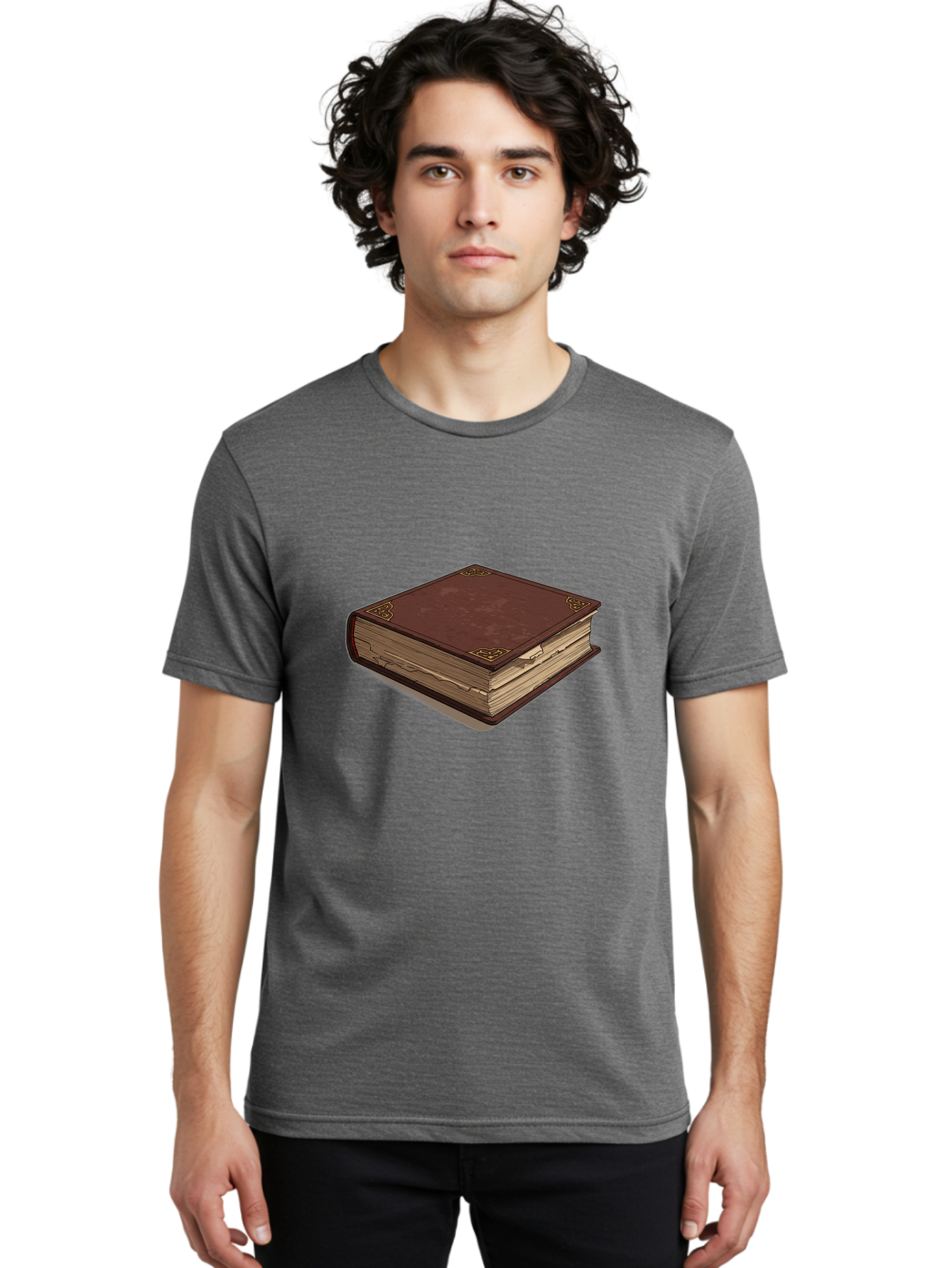 Leather-Bound-Book-3 Men'S Graphic Tee, 100% Cotton, Comfortable Casual Summer Wear, Machine Washable, Vintage Camera, Old Camera, Antique Camera, Black Camera, Classic Photography, Photography Equipment, Nostalgic Device, Film Camera, Bao578