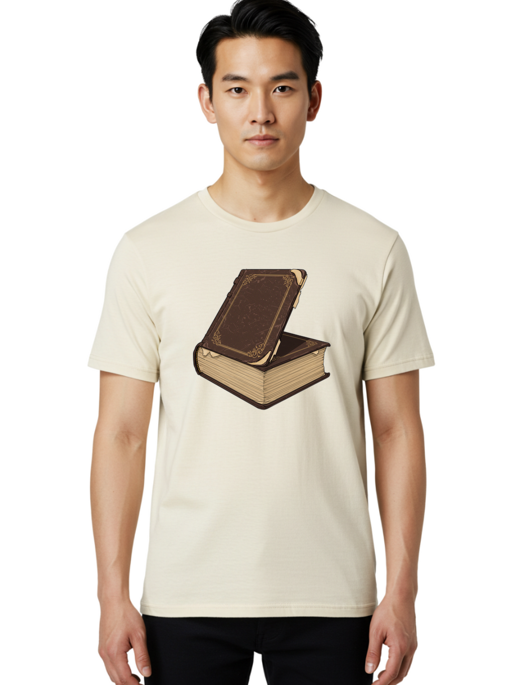 Leather-Bound-Book Men'S Graphic Tee, 100% Cotton, Comfortable Casual Summer Wear, Machine Washable, Vintage Camera, Old Camera, Antique Camera, Black Camera, Classic Photography, Photography Equipment, Nostalgic Device, Film Camera, Bao579