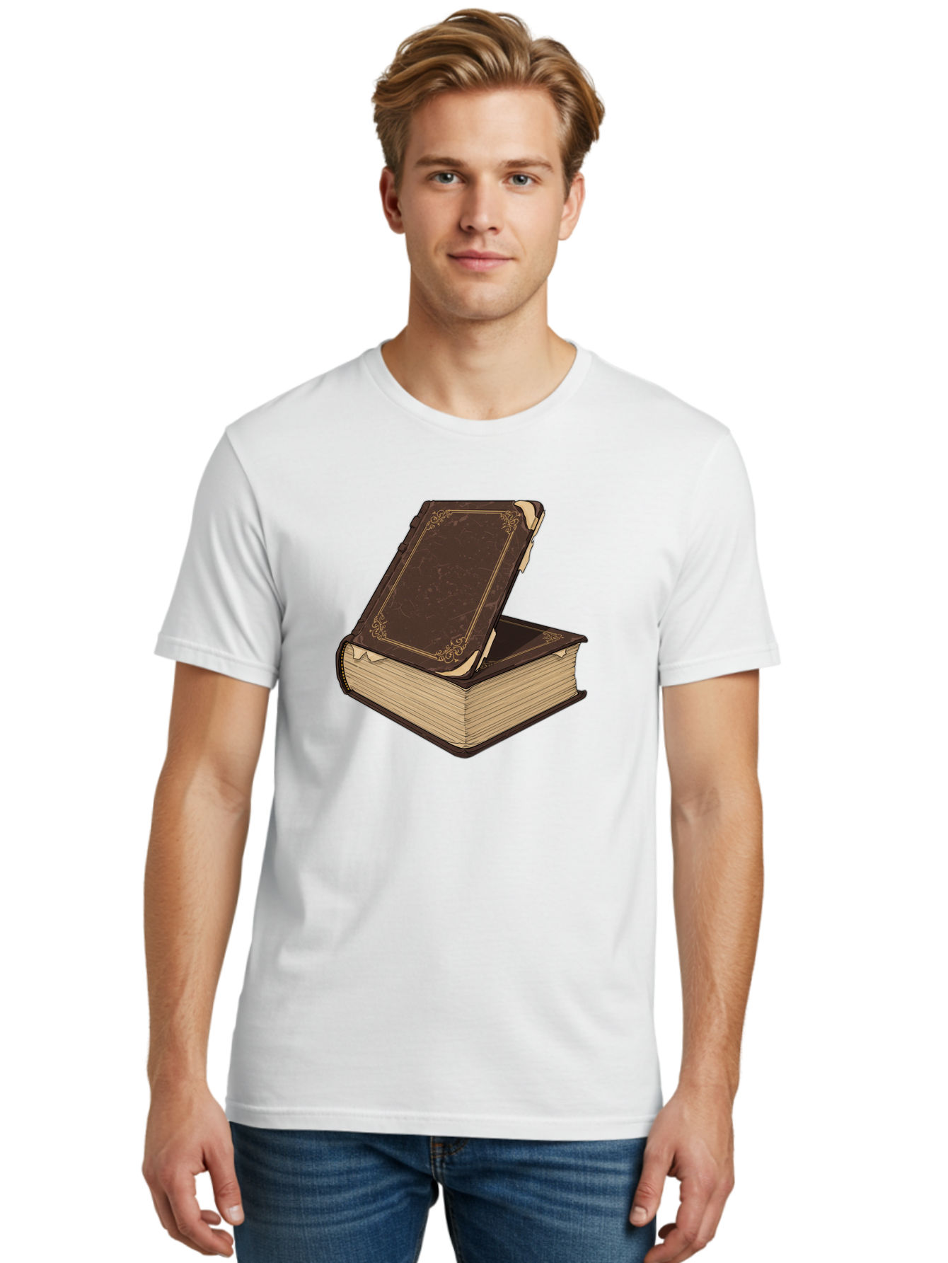 Leather-Bound-Book Men'S Graphic Tee, 100% Cotton, Comfortable Casual Summer Wear, Machine Washable, Vintage Camera, Old Camera, Antique Camera, Black Camera, Classic Photography, Photography Equipment, Nostalgic Device, Film Camera, Bao579