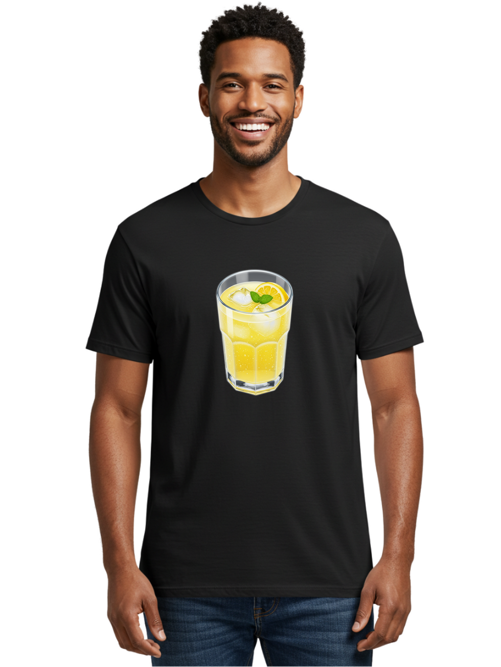 Lemonade-Glass Men'S Graphic Tee, 100% Cotton, Comfortable Casual Summer Wear, Machine Washable, Vintage Camera, Old Camera, Antique Camera, Black Camera, Classic Photography, Photography Equipment, Nostalgic Device, Film Camera, Camera Art Bao583