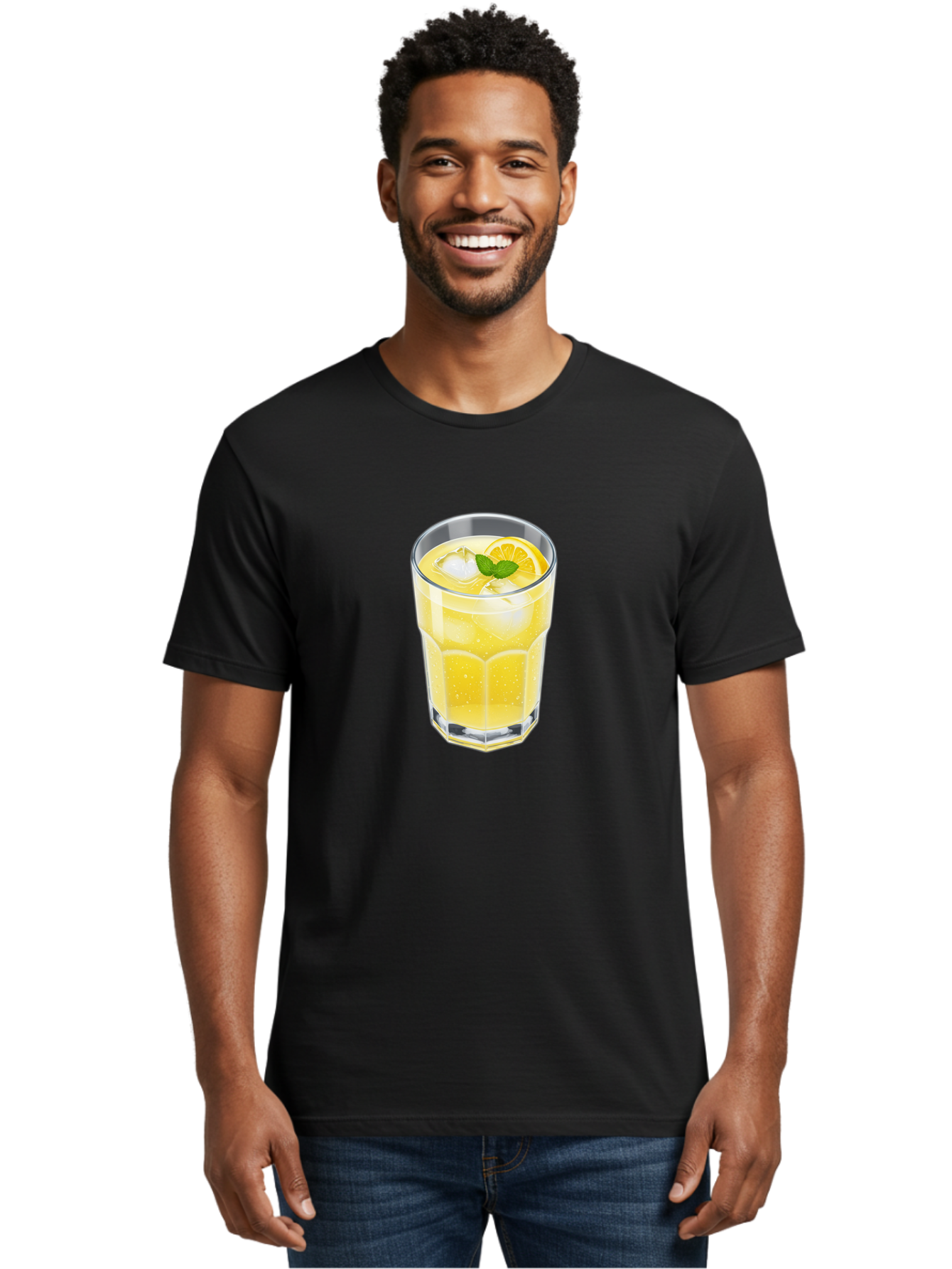Lemonade-Glass Men'S Graphic Tee, 100% Cotton, Comfortable Casual Summer Wear, Machine Washable, Vintage Camera, Old Camera, Antique Camera, Black Camera, Classic Photography, Photography Equipment, Nostalgic Device, Film Camera, Camera Art Bao583