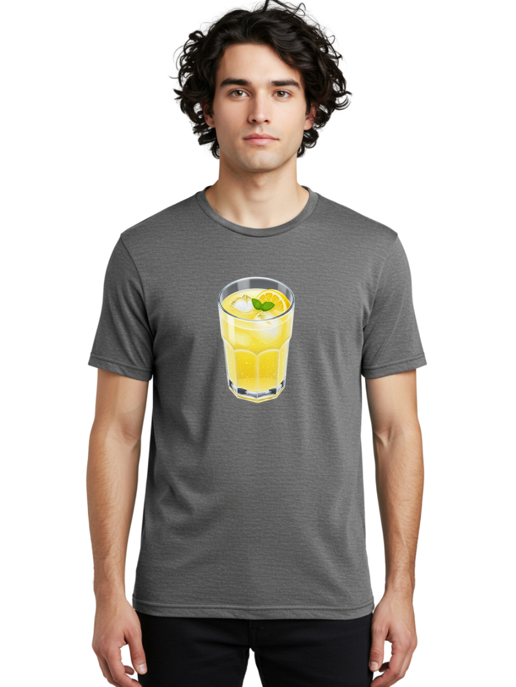 Lemonade-Glass Men'S Graphic Tee, 100% Cotton, Comfortable Casual Summer Wear, Machine Washable, Vintage Camera, Old Camera, Antique Camera, Black Camera, Classic Photography, Photography Equipment, Nostalgic Device, Film Camera, Camera Art Bao583