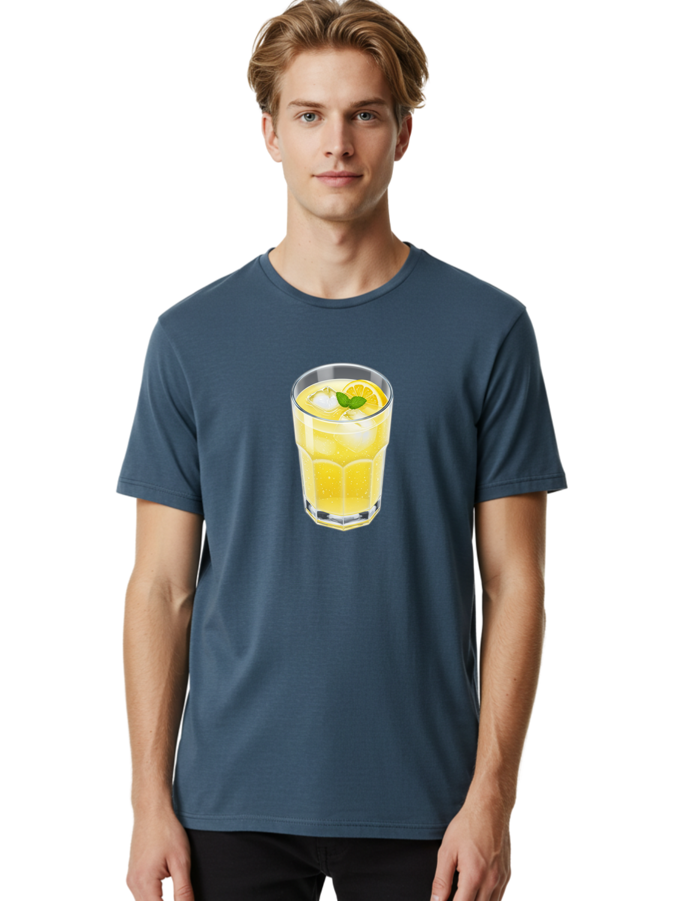 Lemonade-Glass Men'S Graphic Tee, 100% Cotton, Comfortable Casual Summer Wear, Machine Washable, Vintage Camera, Old Camera, Antique Camera, Black Camera, Classic Photography, Photography Equipment, Nostalgic Device, Film Camera, Camera Art Bao583