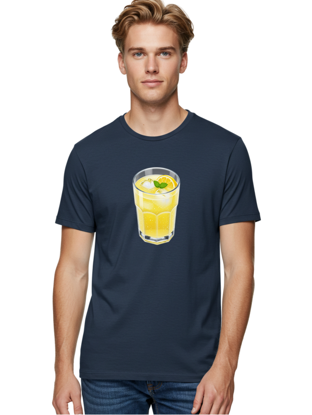 Lemonade-Glass Men'S Graphic Tee, 100% Cotton, Comfortable Casual Summer Wear, Machine Washable, Vintage Camera, Old Camera, Antique Camera, Black Camera, Classic Photography, Photography Equipment, Nostalgic Device, Film Camera, Camera Art Bao583