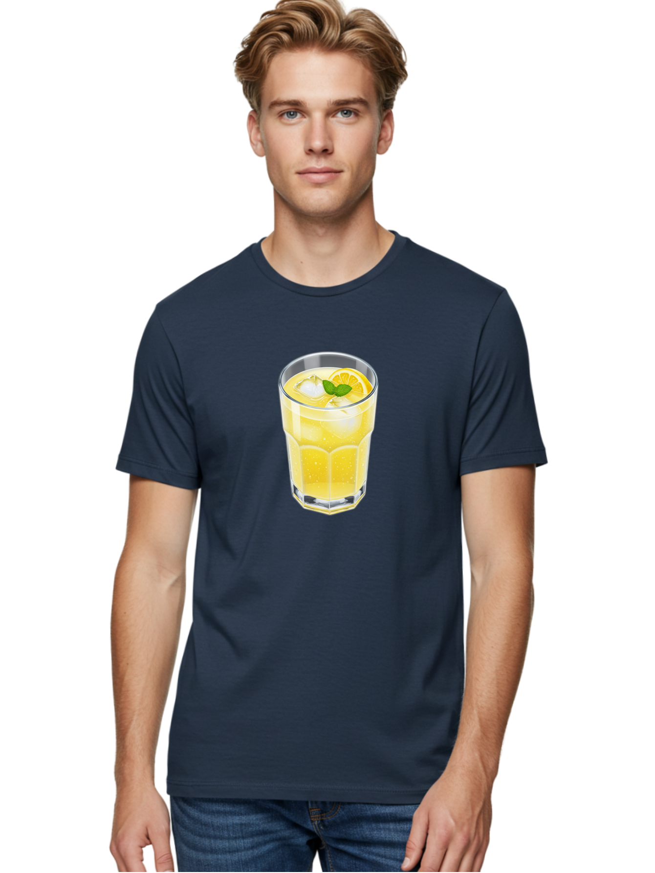 Lemonade-Glass Men'S Graphic Tee, 100% Cotton, Comfortable Casual Summer Wear, Machine Washable, Vintage Camera, Old Camera, Antique Camera, Black Camera, Classic Photography, Photography Equipment, Nostalgic Device, Film Camera, Camera Art Bao583