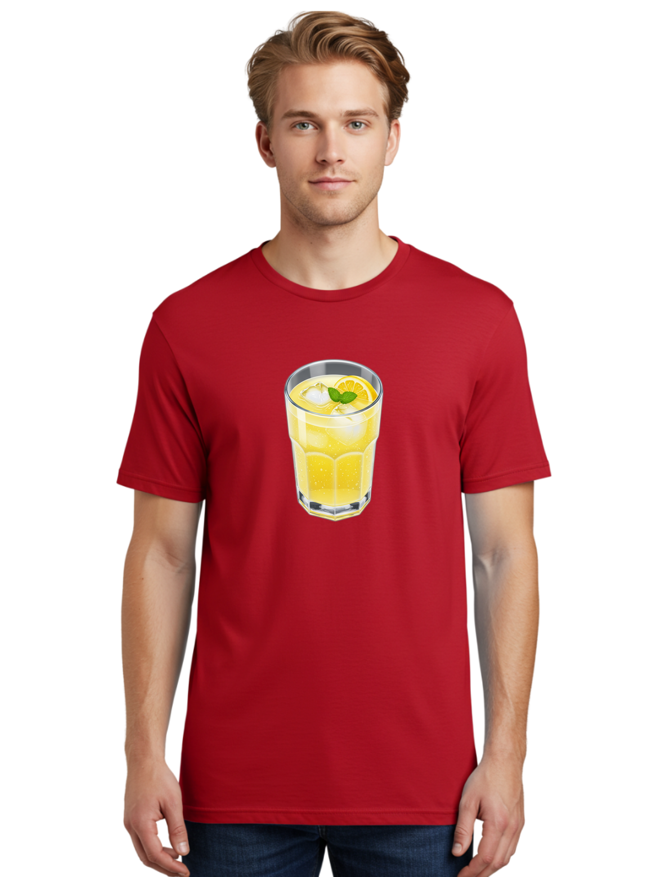 Lemonade-Glass Men'S Graphic Tee, 100% Cotton, Comfortable Casual Summer Wear, Machine Washable, Vintage Camera, Old Camera, Antique Camera, Black Camera, Classic Photography, Photography Equipment, Nostalgic Device, Film Camera, Camera Art Bao583