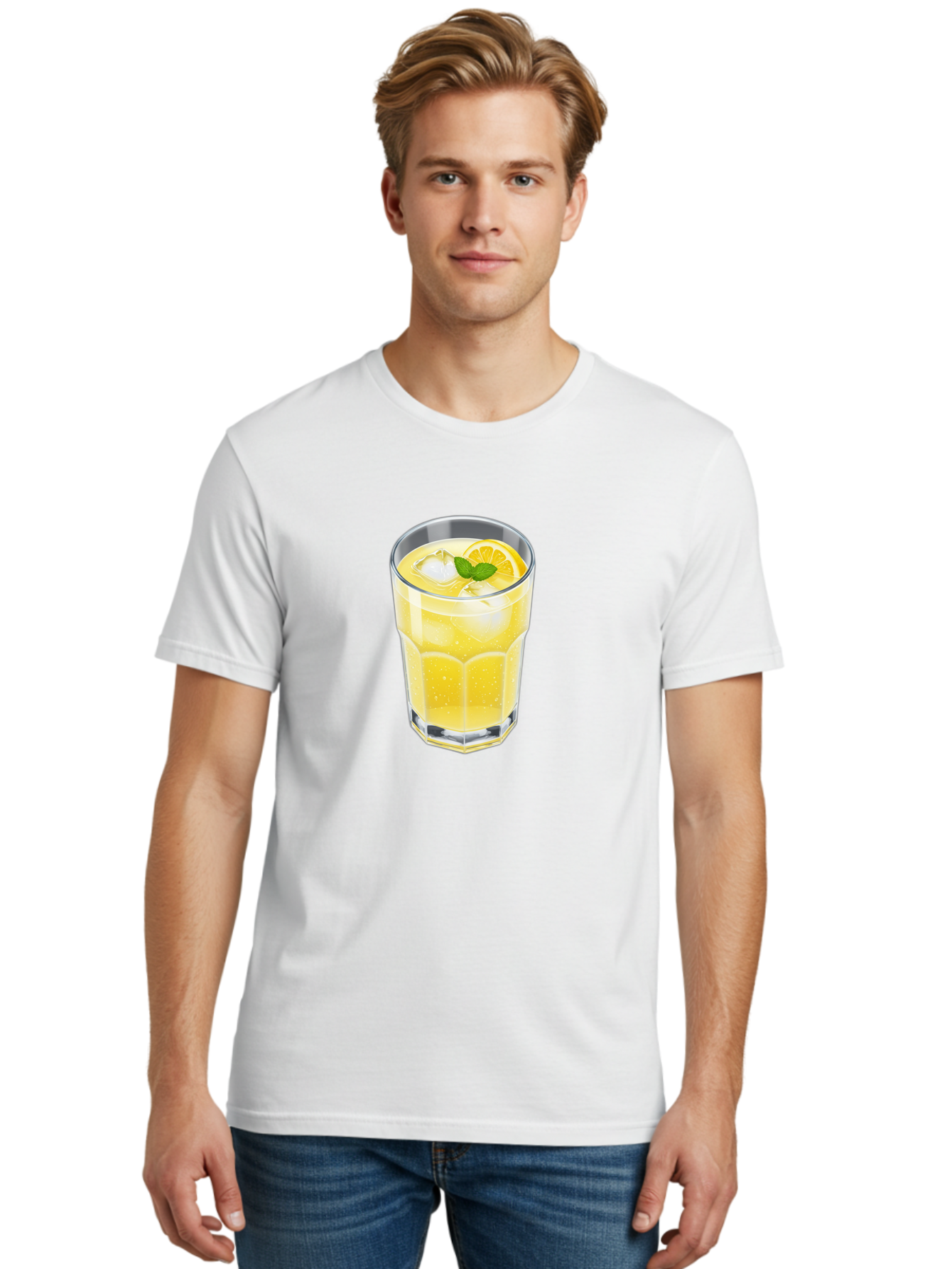 Lemonade-Glass Men'S Graphic Tee, 100% Cotton, Comfortable Casual Summer Wear, Machine Washable, Vintage Camera, Old Camera, Antique Camera, Black Camera, Classic Photography, Photography Equipment, Nostalgic Device, Film Camera, Camera Art Bao583