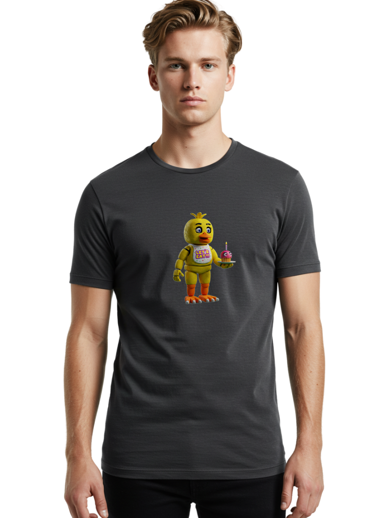 Let-S-Eat Men'S Graphic Tee, 100% Cotton, Comfortable Casual Summer Wear, Machine Washable, Vintage Camera, Old Camera, Antique Camera, Black Camera, Classic Photography, Photography Equipment, Nostalgic Device, Film Camera, Camera Art Bao585