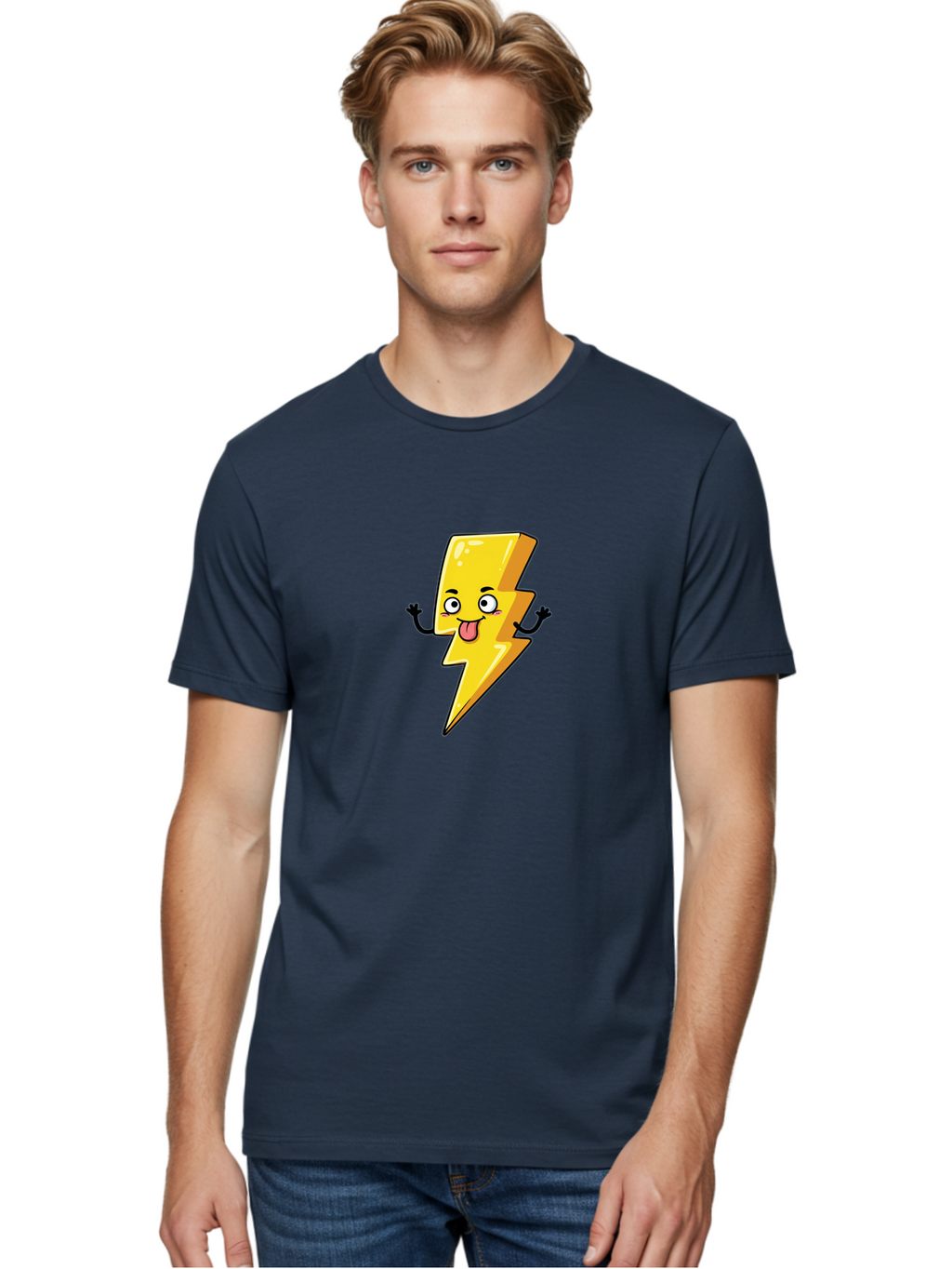 Lightning-Bolt Men'S Graphic Tee, 100% Cotton, Comfortable Casual Summer Wear, Machine Washable, Vintage Camera, Old Camera, Antique Camera, Black Camera, Classic Photography, Photography Equipment, Nostalgic Device, Film Camera, Camera Art Bao588