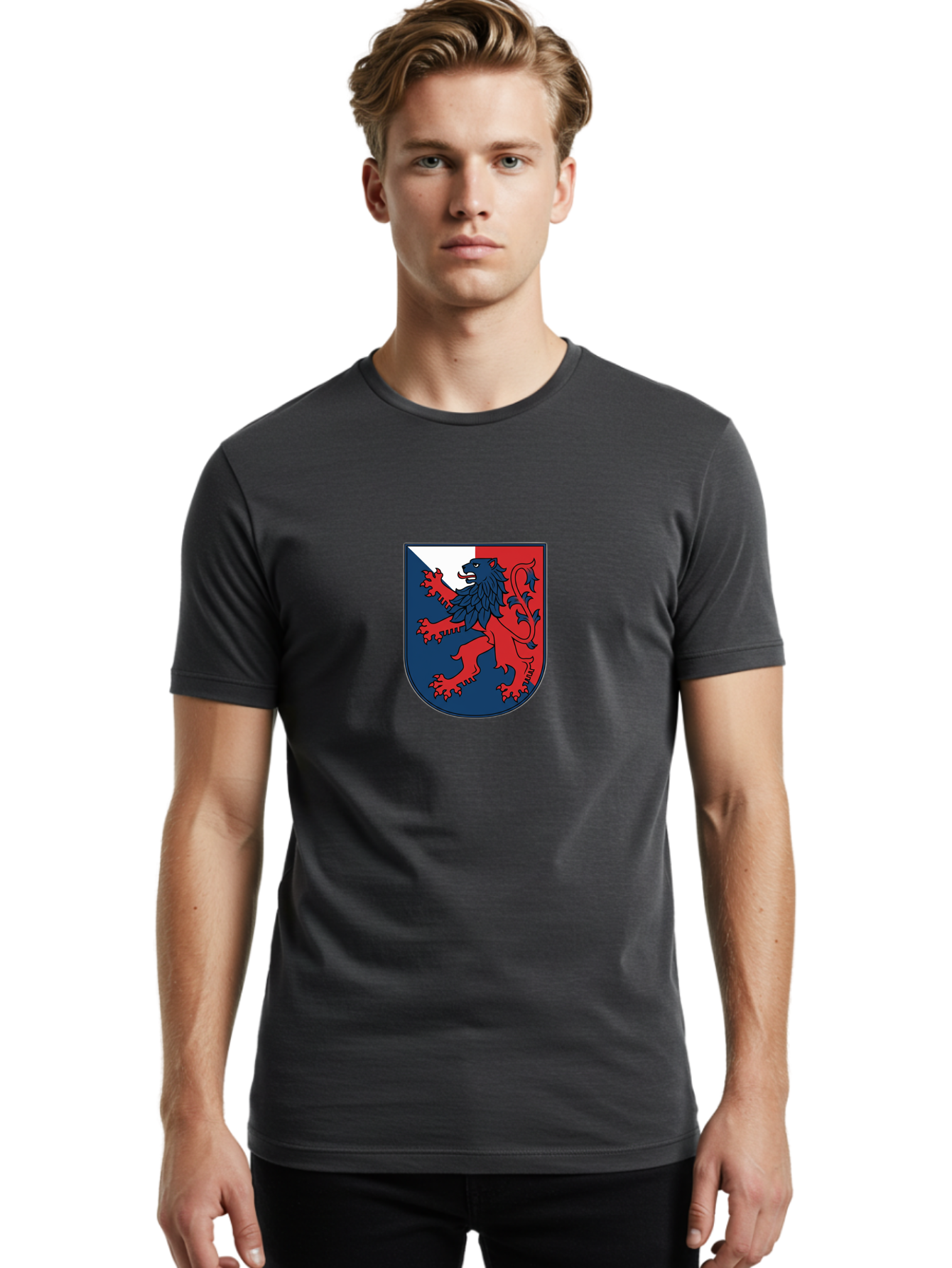 Lion-Crest Men'S Graphic Tee, 100% Cotton, Comfortable Casual Summer Wear, Machine Washable, Vintage Camera, Old Camera, Antique Camera, Black Camera, Classic Photography, Photography Equipment, Nostalgic Device, Film Camera, Camera Art Bao591